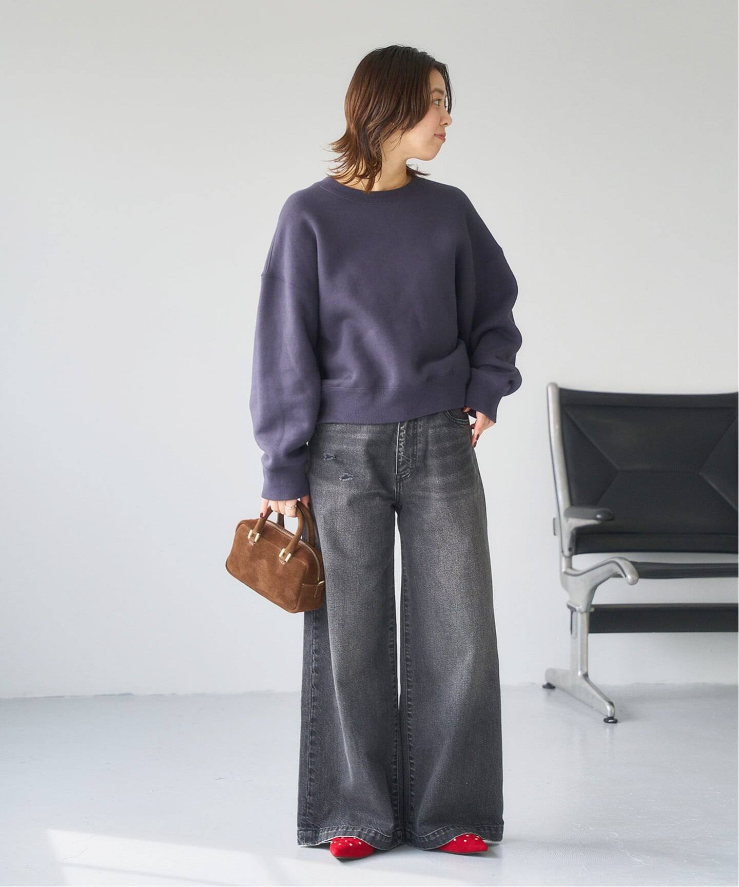 ポインテッドハートスタッズフラット（フラットシューズ）｜LE TALON