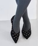 《予約》ポインテッドハートスタッズフラット