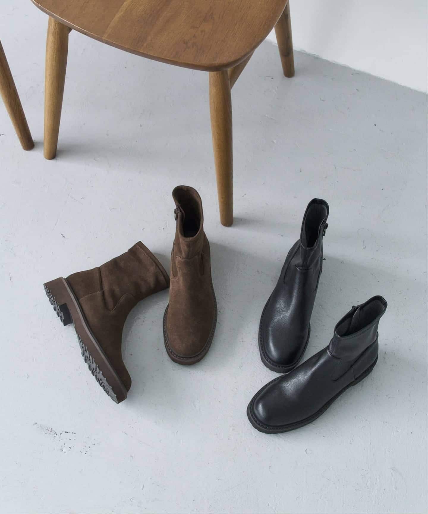 追加予約6》3.5cmトラックソールフィットショートブーツ（ブーティ