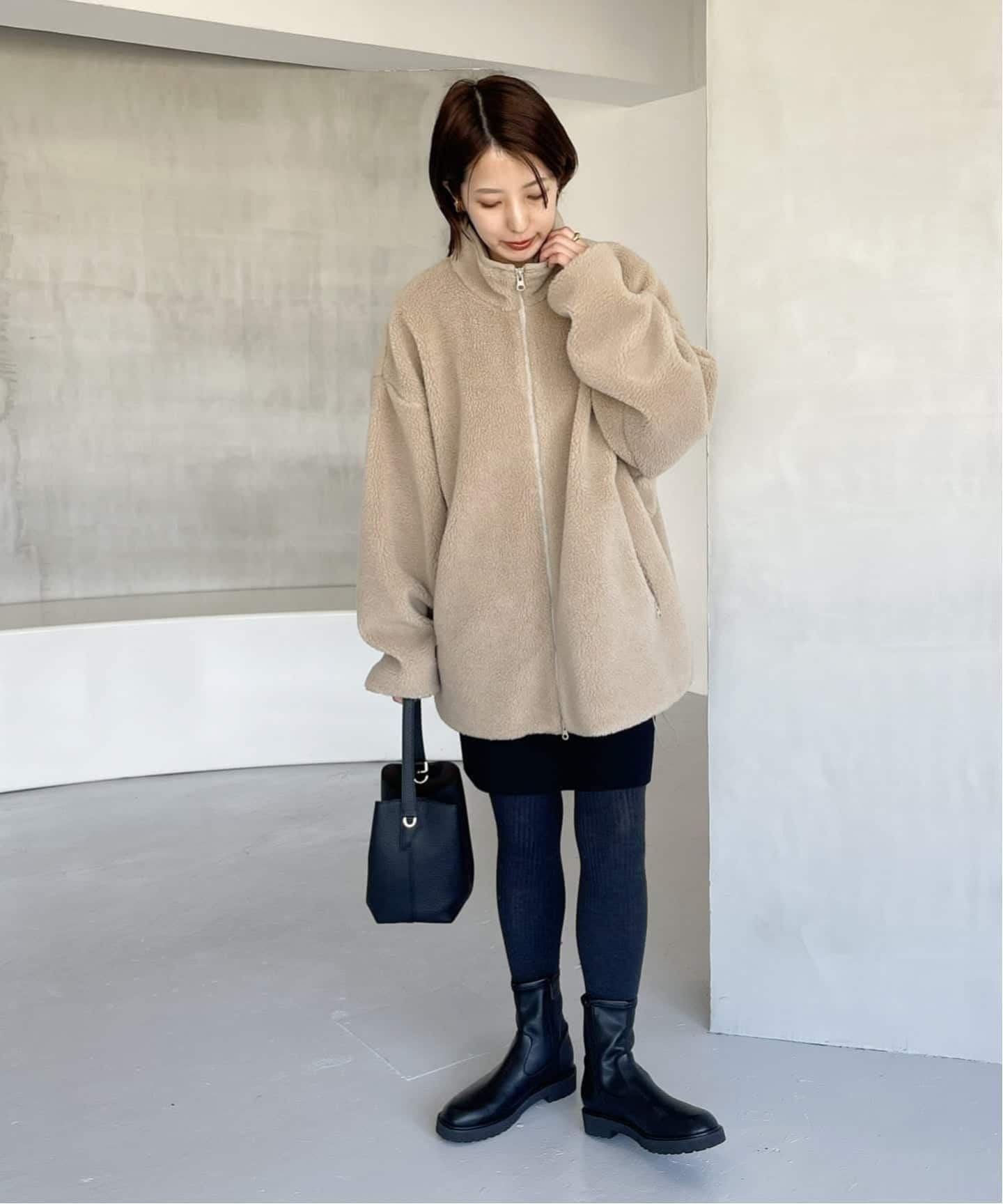 3.5cmトラックソールフィットショートブーツ　Lサイズ 追加4》3.5cmトラックソールフィットショートブーツ（ブーティ