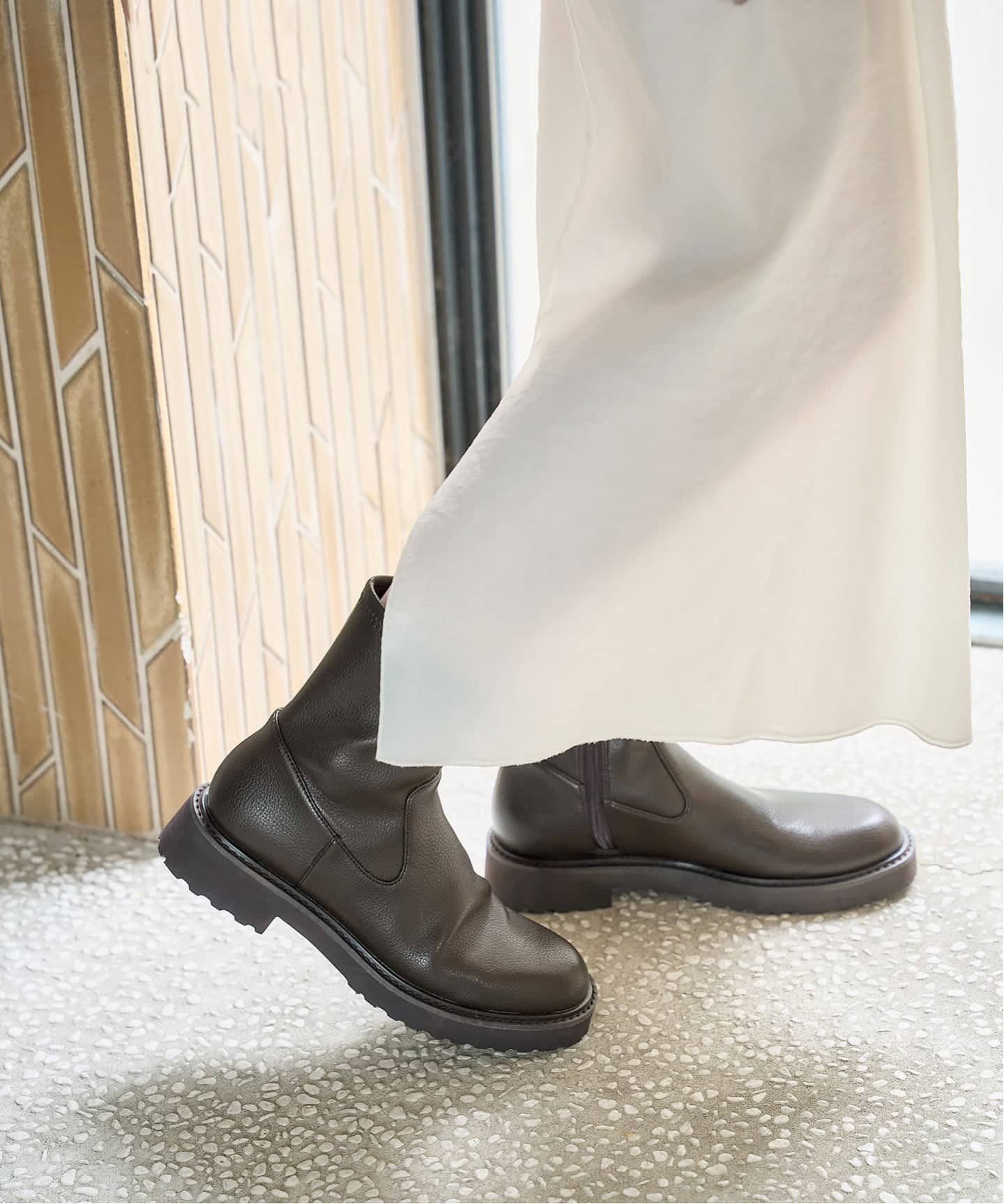 LE TALON 3.5cmトラックソールフィットショートブーツ 追加予約》3.5cmトラックソールフィットショートブーツ（ブーティ
