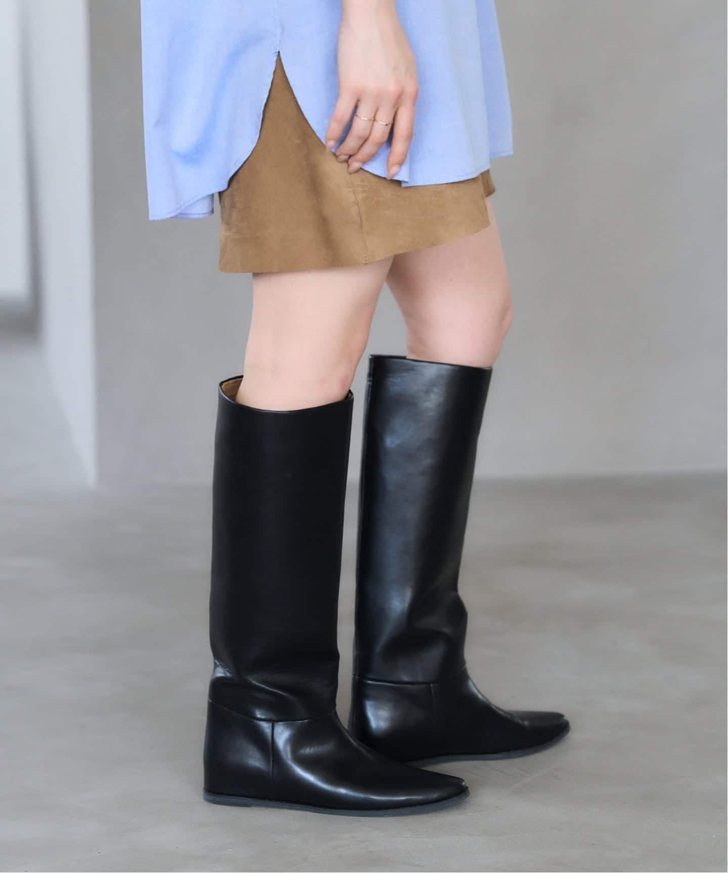 追加予約4》2cmワイドシャフトロングブーツ（ロングブーツ）｜LE TALON