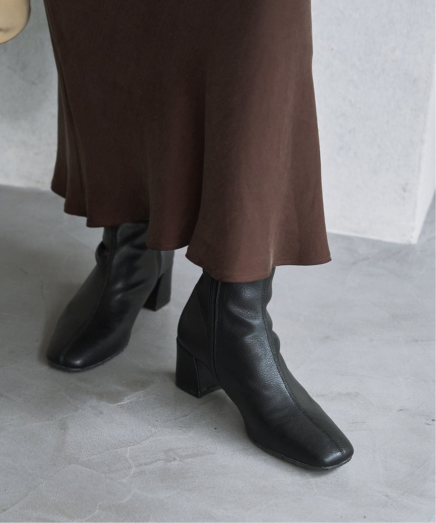 追加予約2》5cmスクエアフィットショートブーツ（ブーティ・ショート