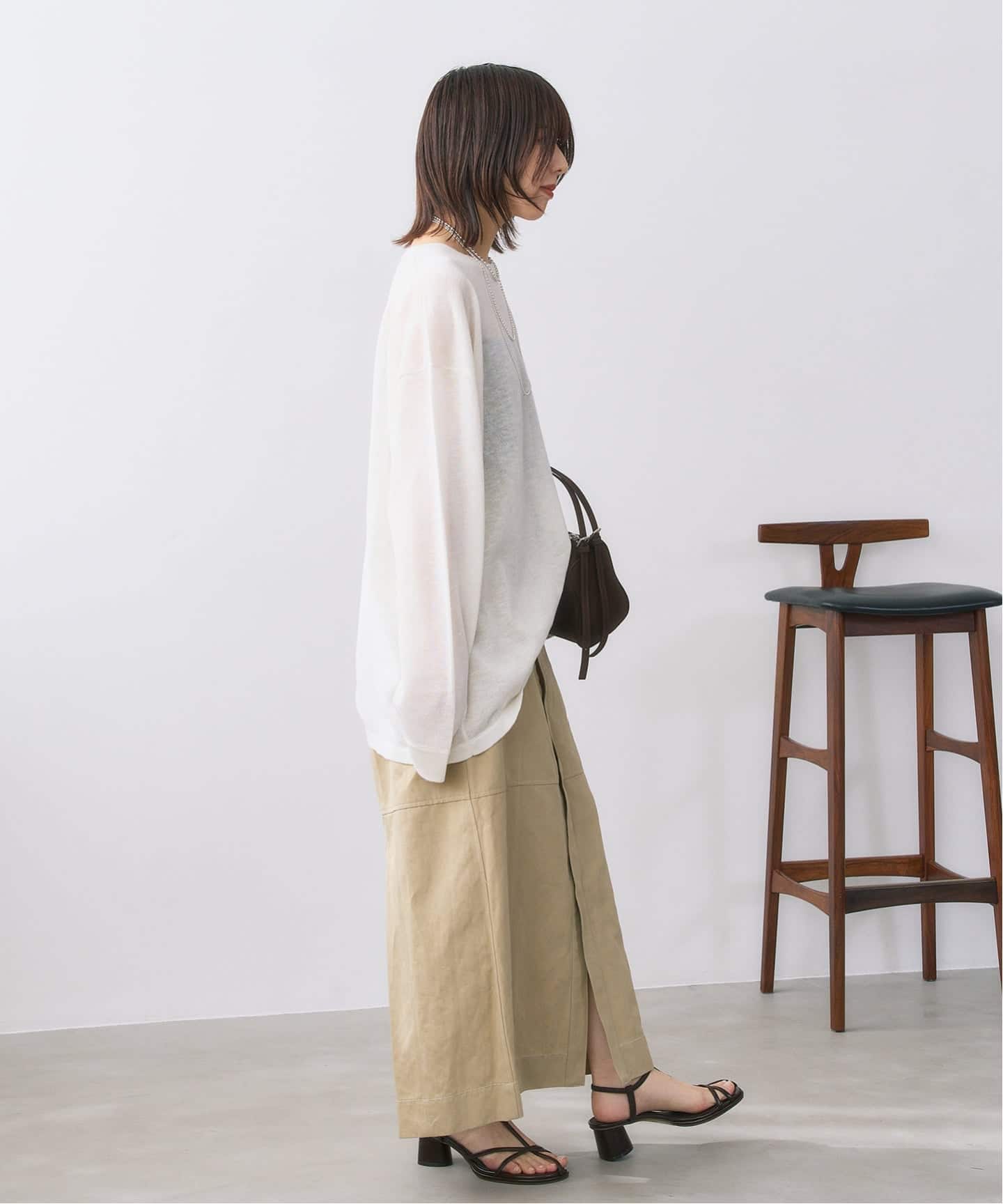5cmオブリークナローストラップサンダル（サンダル）｜LE TALON（ル