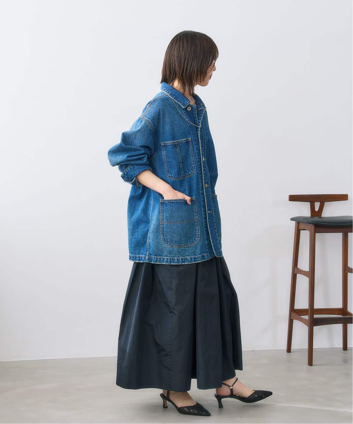 5cmポインテッドフラワースパンコールミュール（パンプス）｜LE TALON