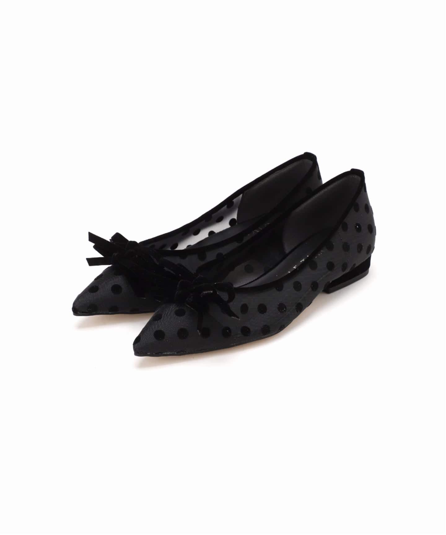 追加予約》ポインテッドチュールメニーリボンフラット（フラット