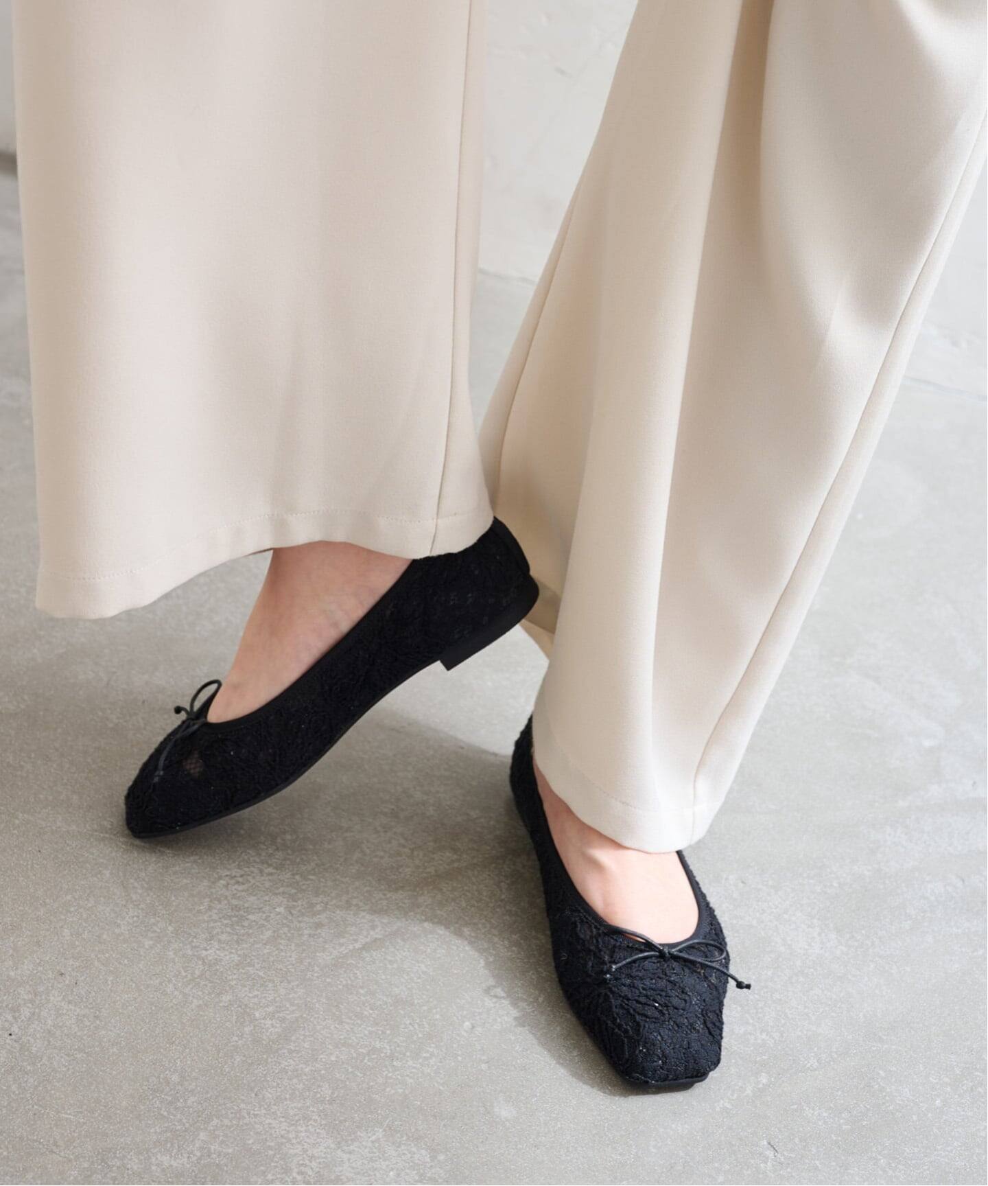 Le Talon☆スクエアトゥバレエシューズ LE TALON｜《追加》フレンチスクエアバレエ | Rakuten Fashion(楽天