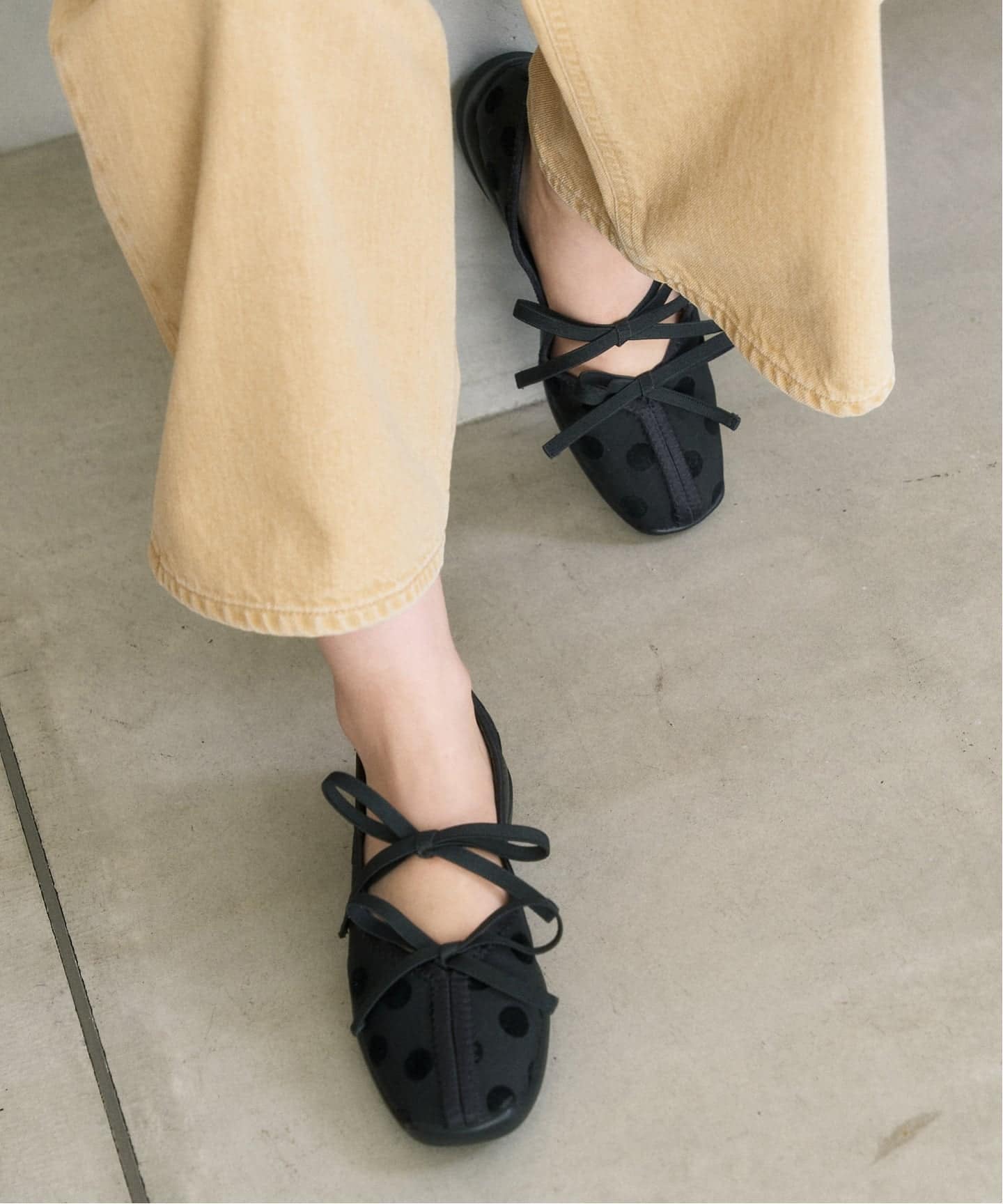 追加予約》Lダブルリボンバレリーナ（スニーカー）｜LE TALON（ル