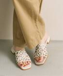 《追加予約》フラワーカットワークミュールサンダル