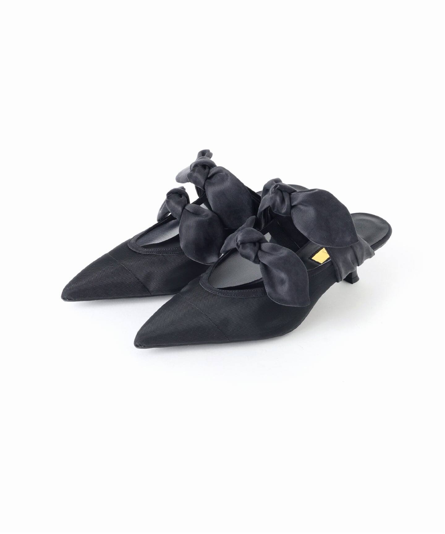 WEB+一部店舗限定》GRISE ポインテッド DOUBLE BOW ミュール（パンプス