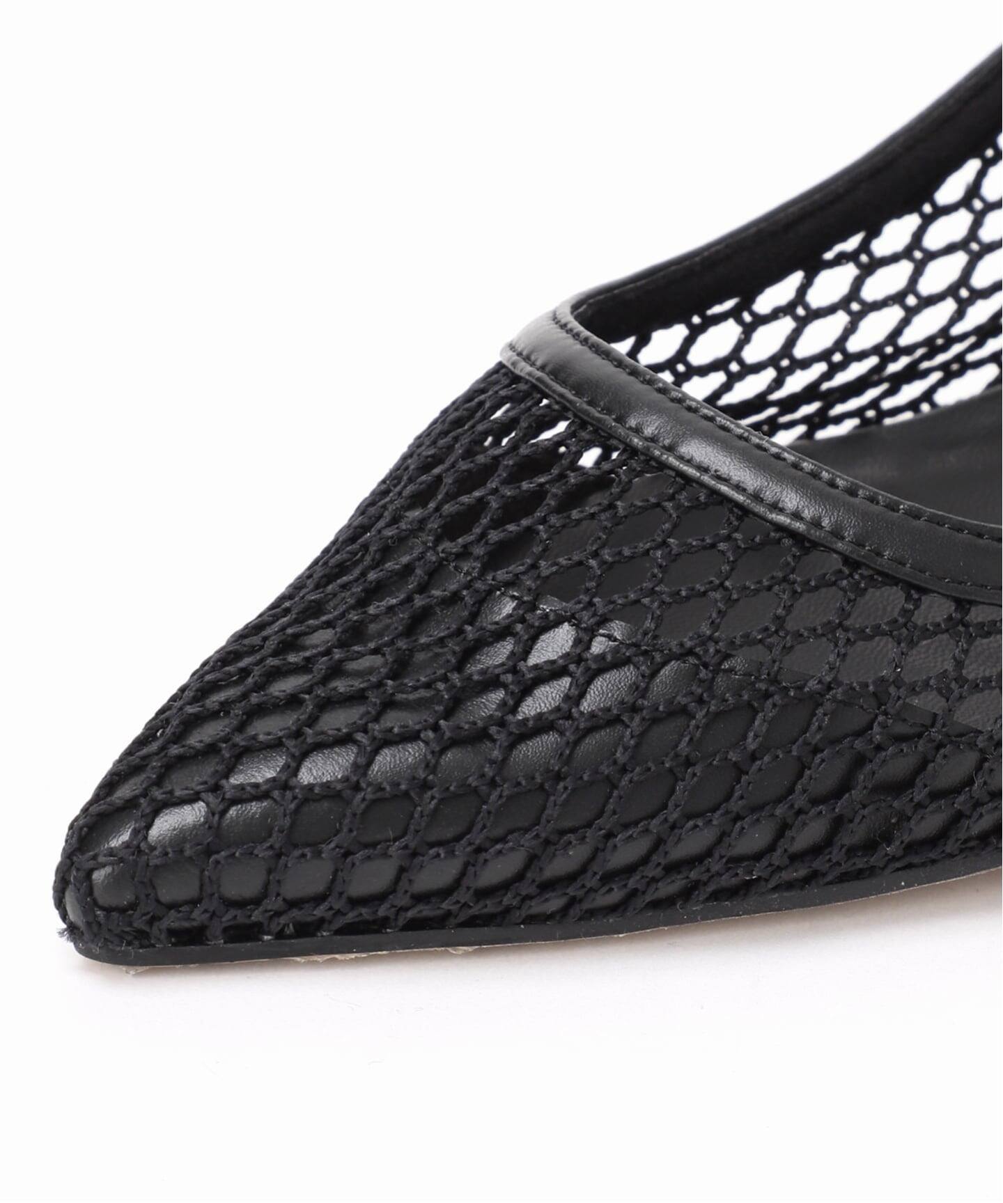 【美品】Le Talon パンプス ポインテッドメッシュスリングバック 追加/WEB+一部店舗限定》GRISE5cmポインテッドメッシュスリングバック