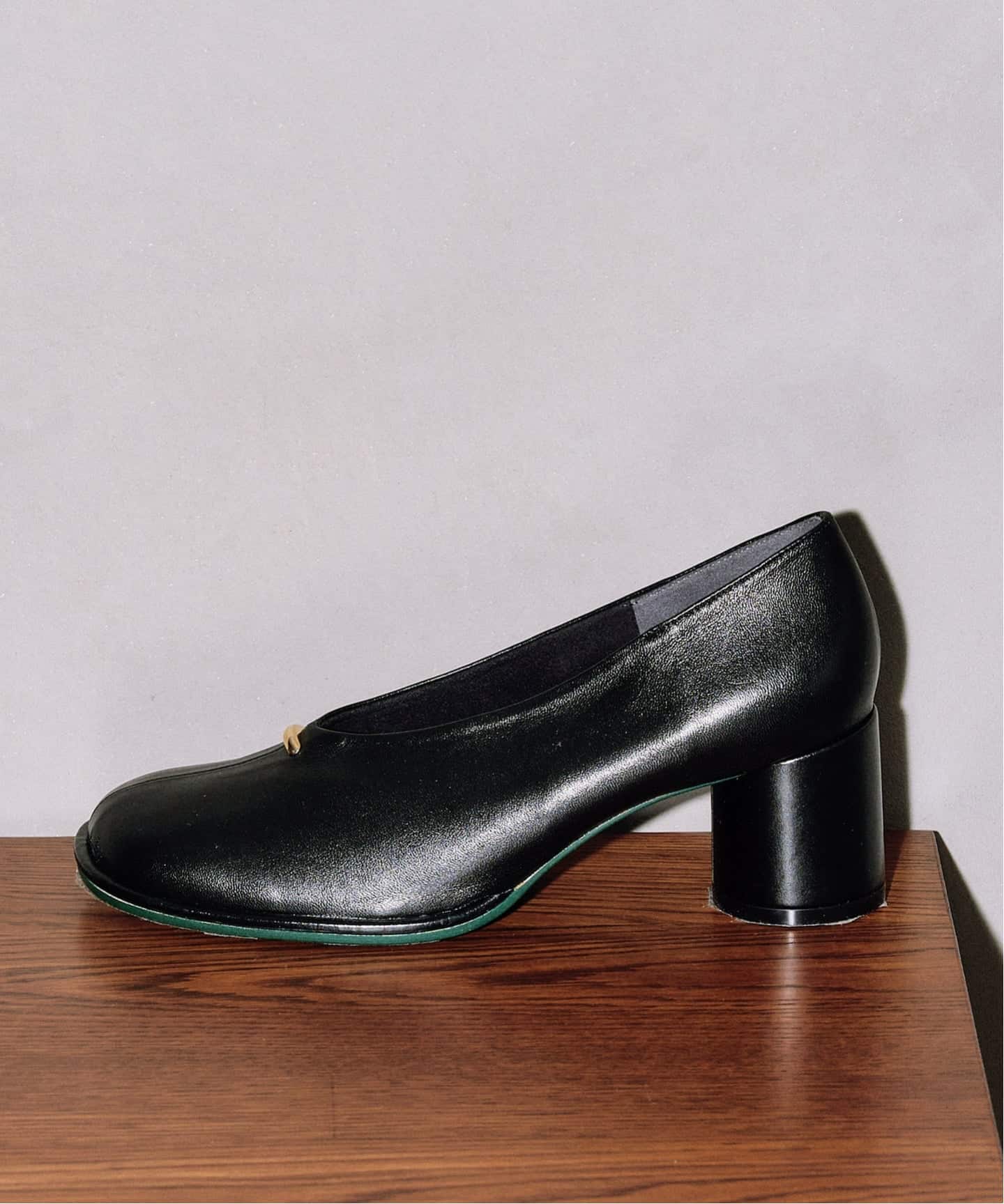 追加》GRISE6cmレザーオブリークハイバンプパンプス（パンプス