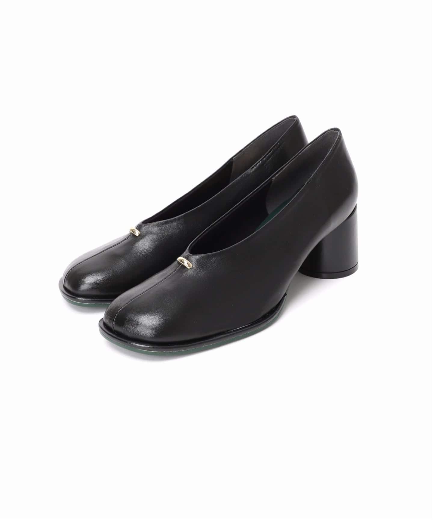 追加》GRISE6cmレザーオブリークハイバンプパンプス（パンプス