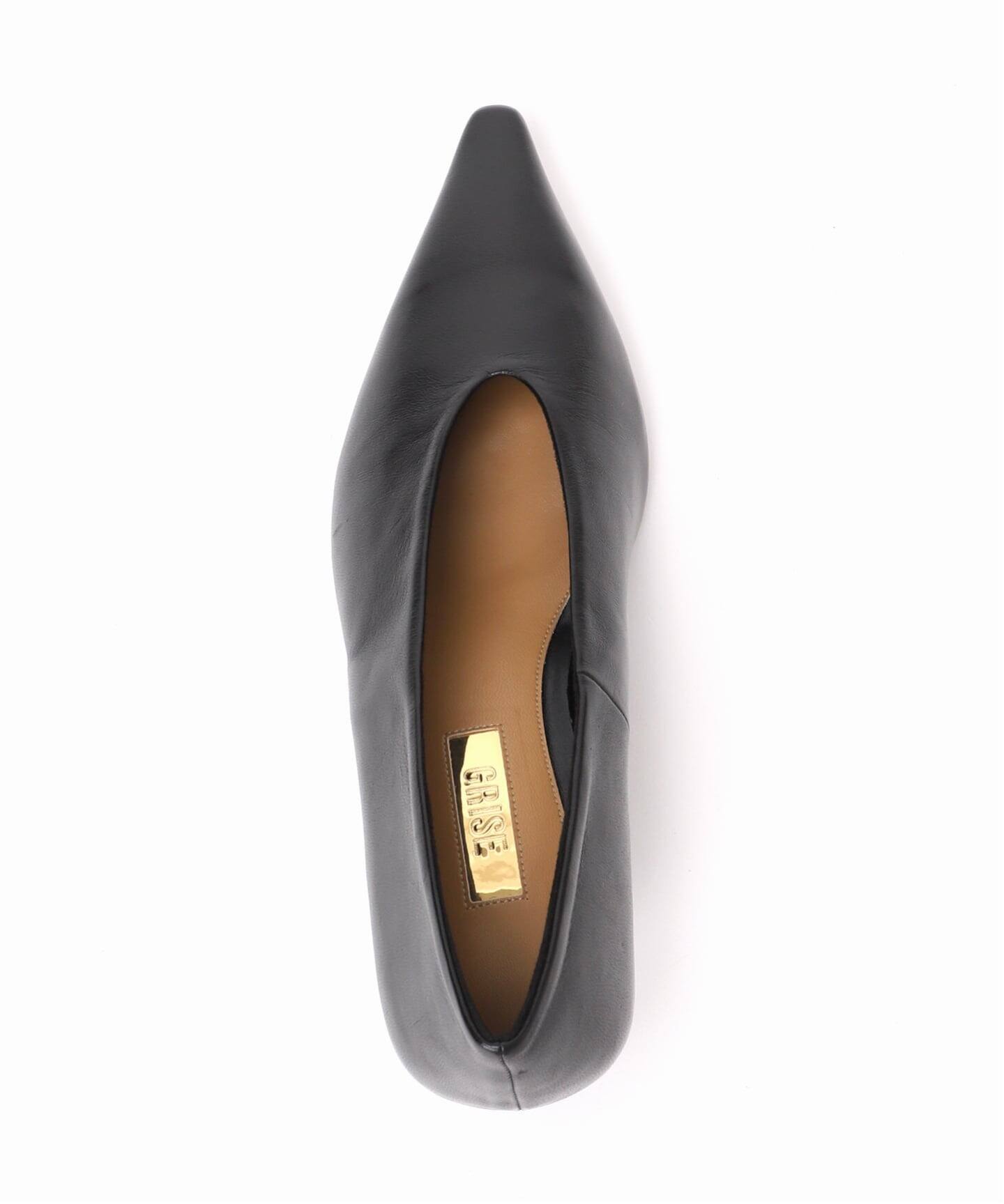 追加》GRISE5cmポインテッドレザーソフトウェッジパンプス（パンプス