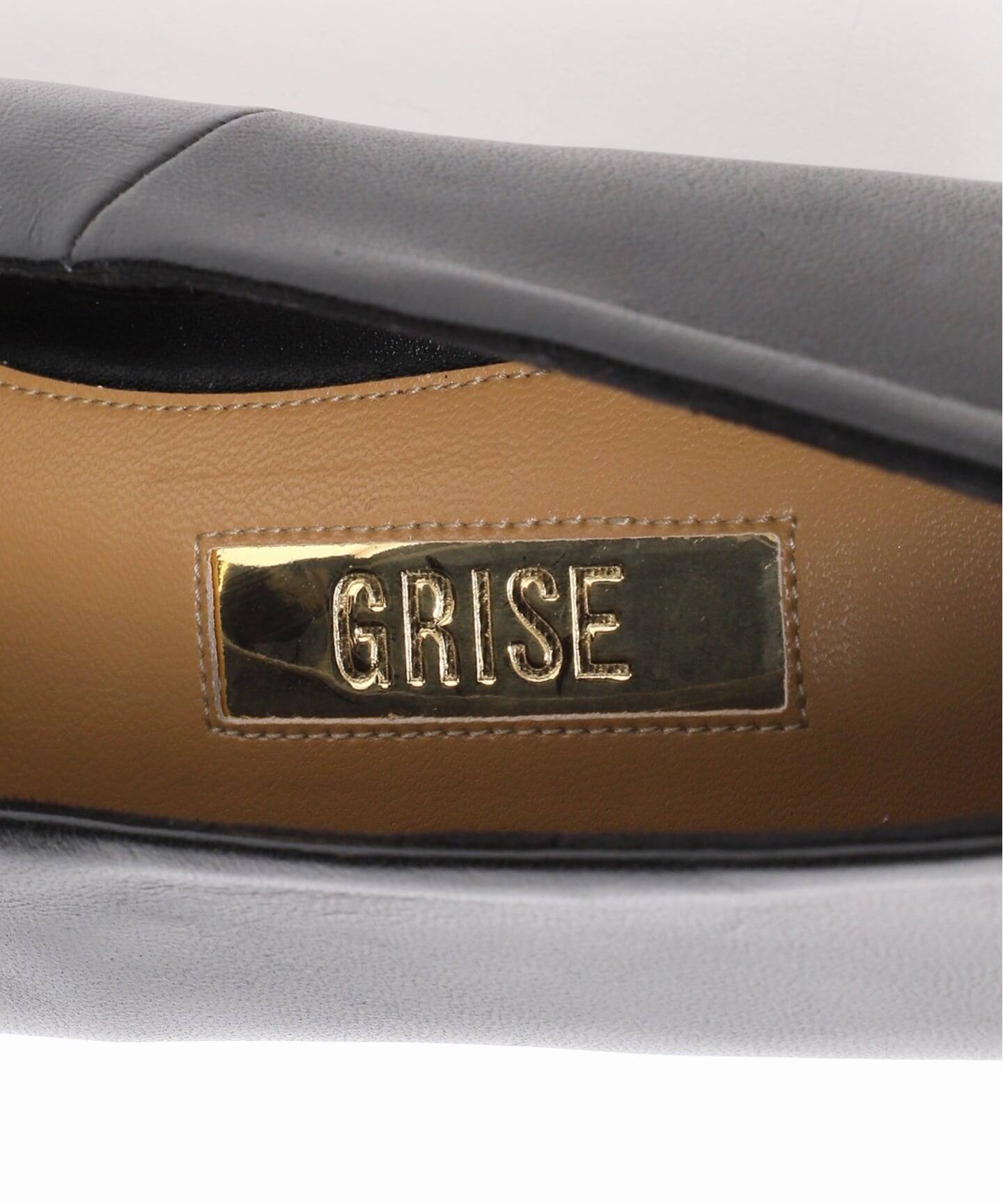 追加》GRISE5cmポインテッドレザーソフトウェッジパンプス（パンプス