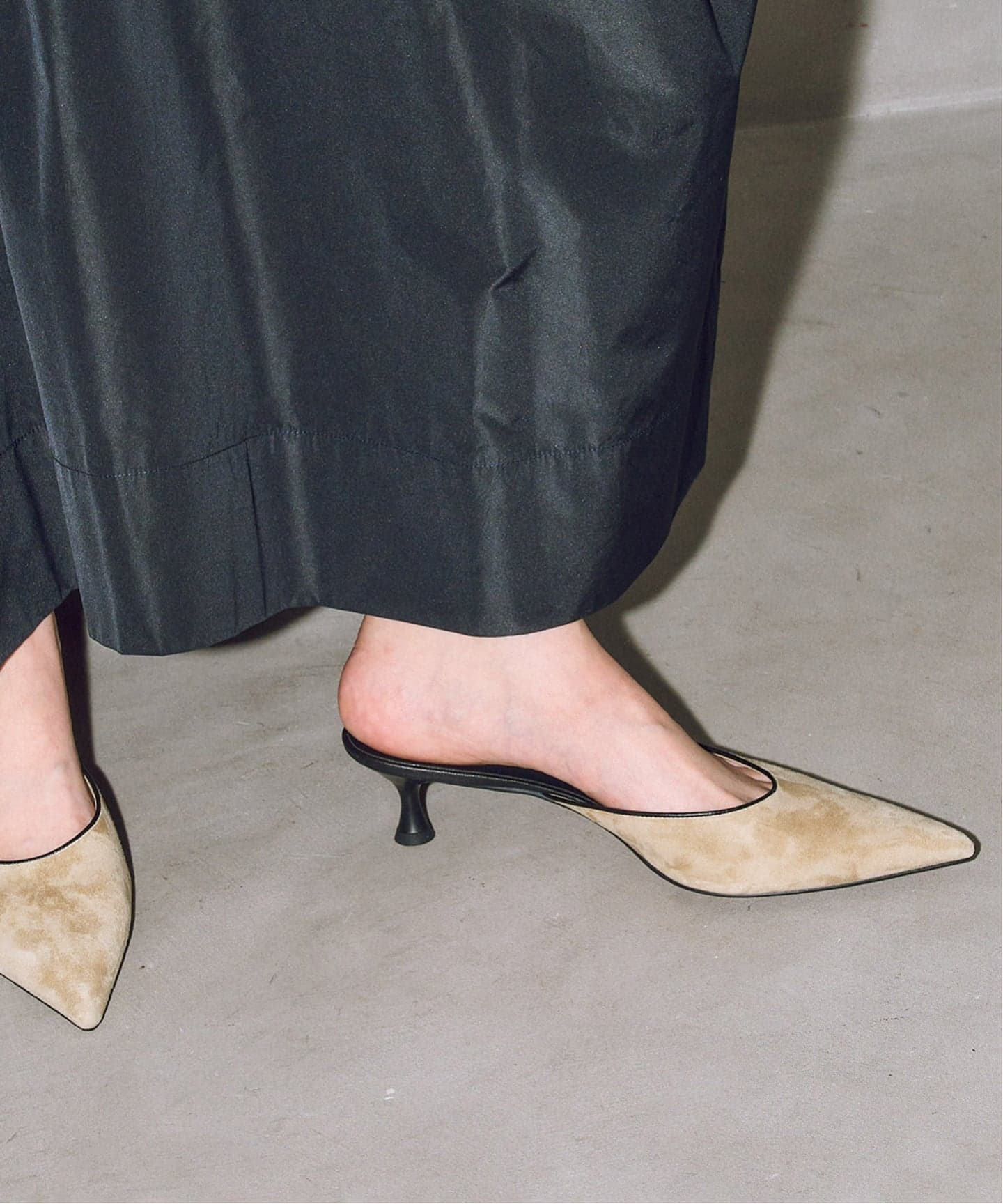 予約》GRISE4.5cmレザーポインテッドミュール（パンプス）｜GRISE