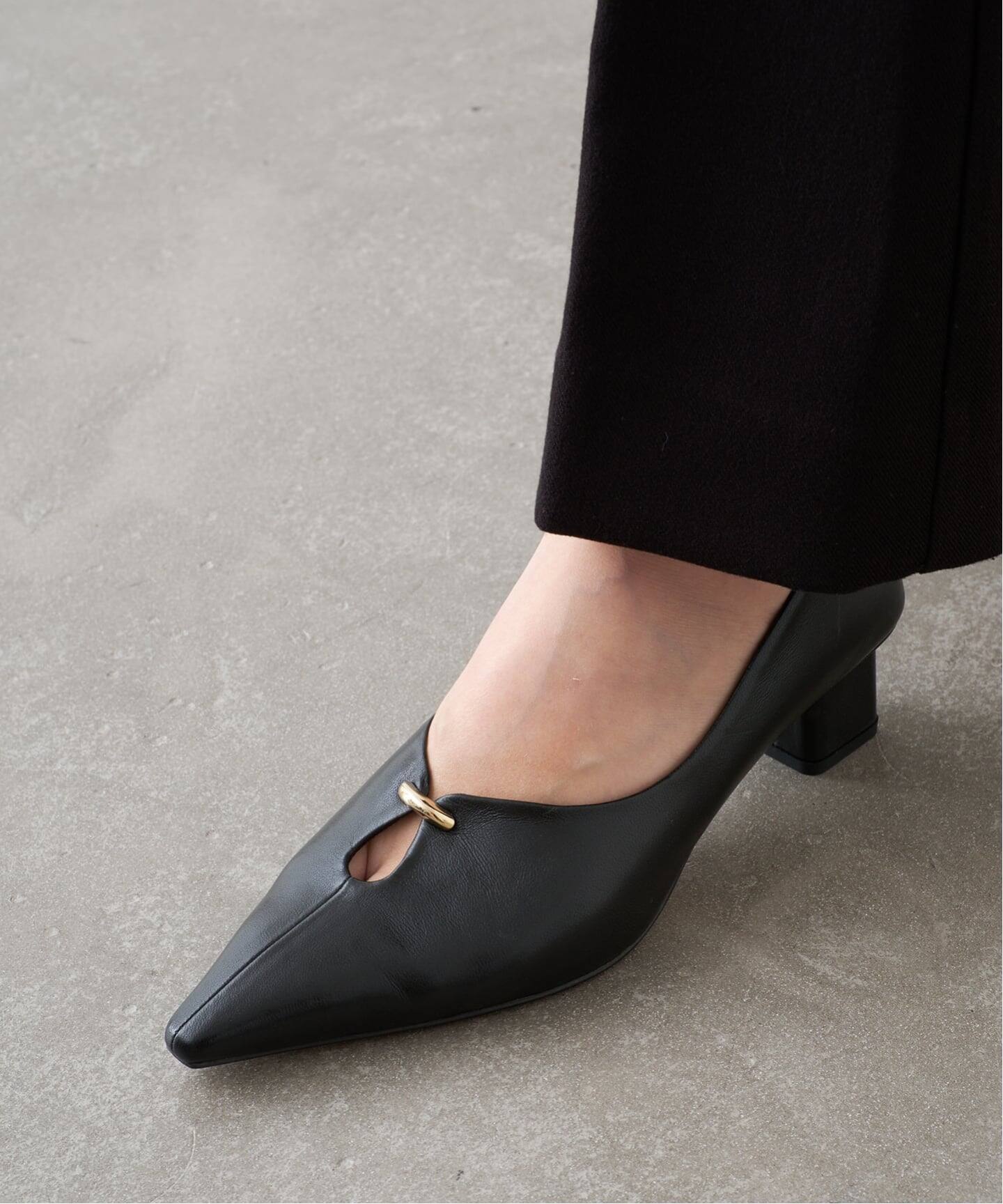 WEB+一部店舗限定》GRISE5cmレザーカットアウトパンプス（パンプス