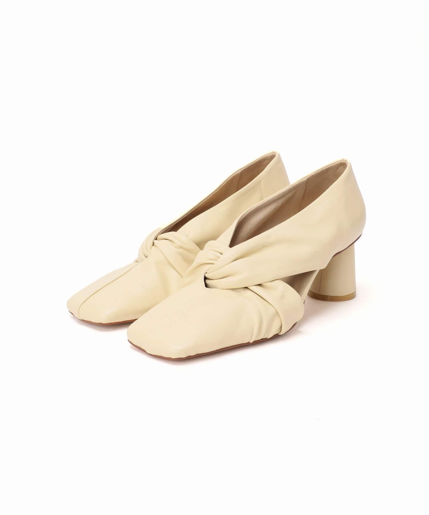 GRISE6cmレザースクエアツイストパンプス（パンプス）｜LE TALON（ル