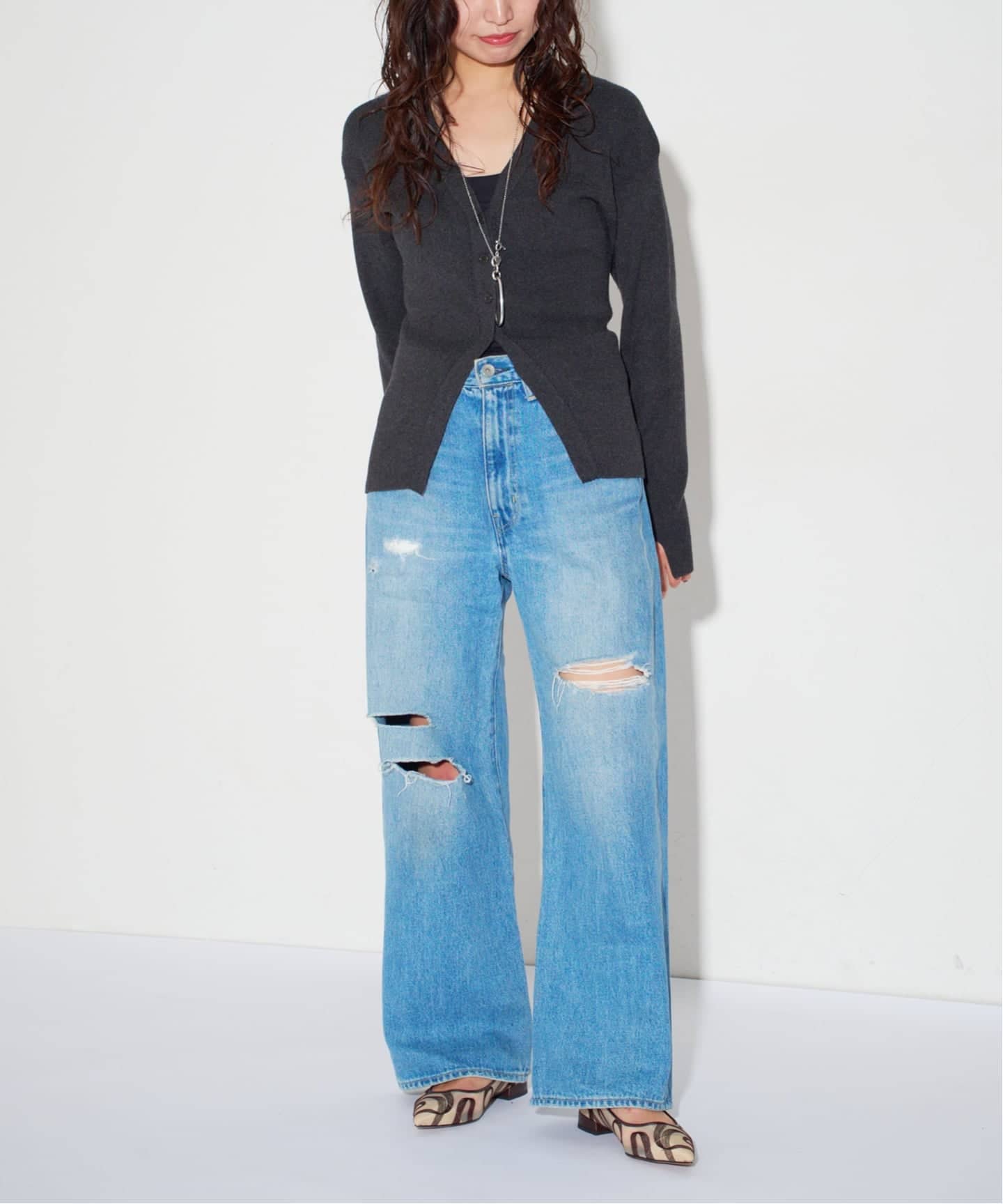 予約》GRISEポインテッドチュールフラット（フラットシューズ）｜GRISE