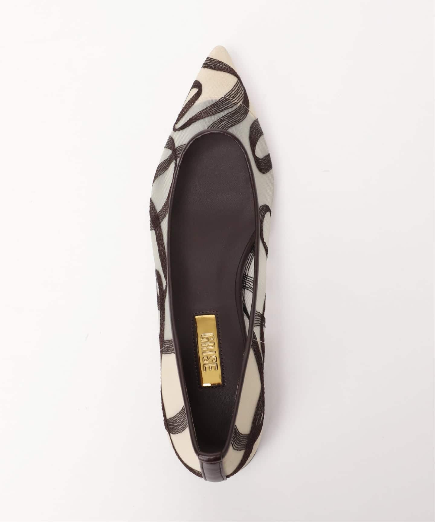 予約》GRISEポインテッドチュールフラット（フラットシューズ）｜GRISE