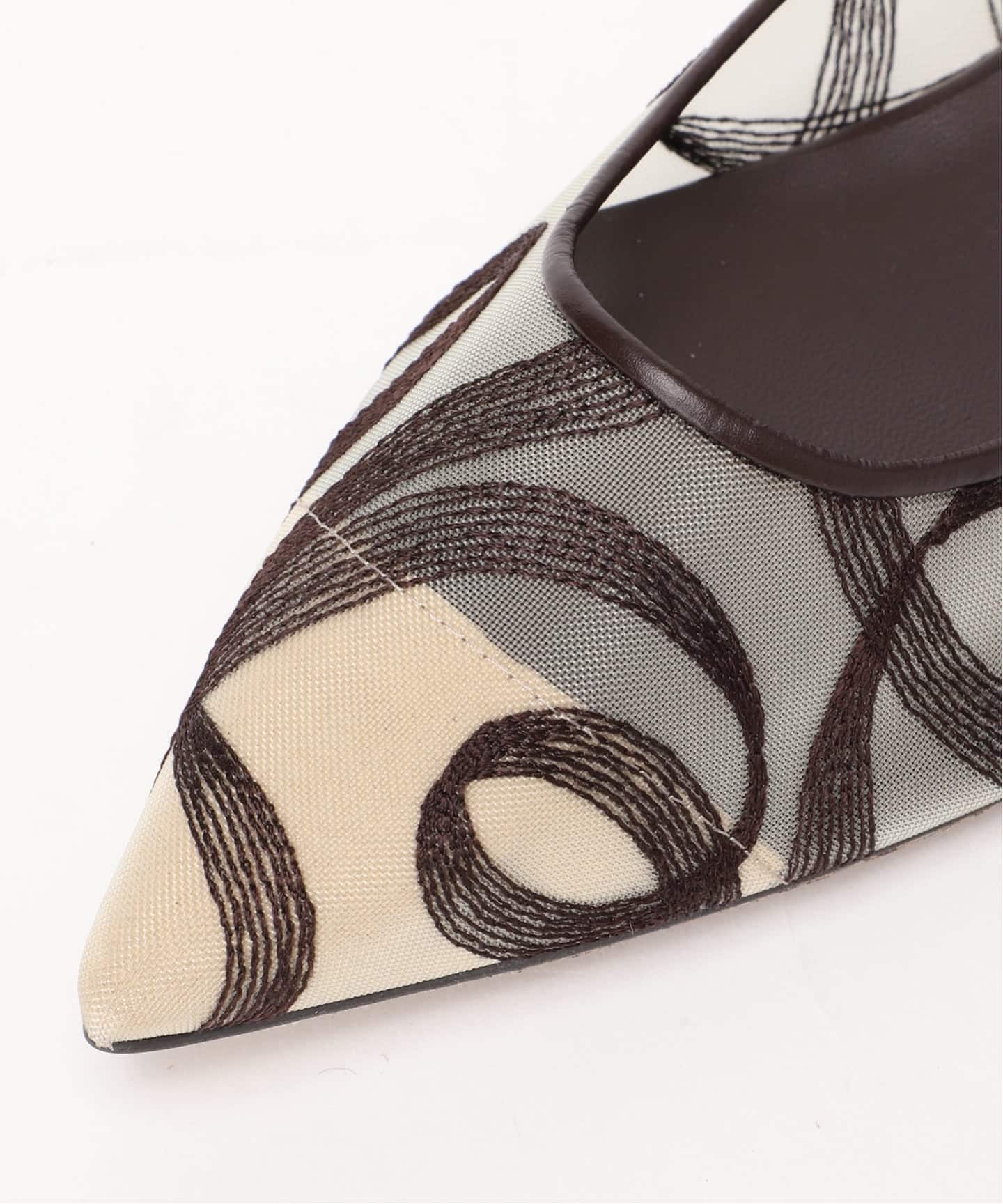 最終値下⭐️GRISE ポインテッドチュールフラット シューズ 24 予約》GRISEポインテッドチュールフラット（フラットシューズ）｜GRISE