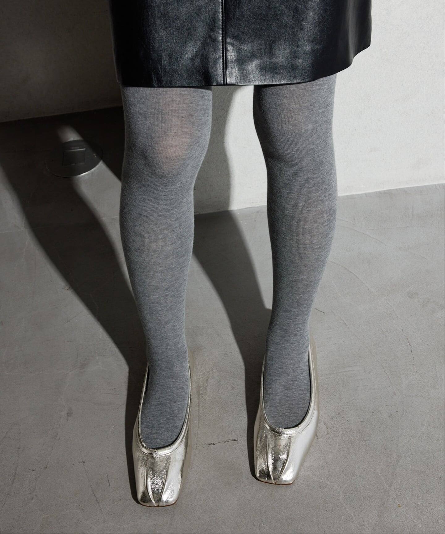 追加予約》GRISEレザースクエアプリーツフラット（フラットシューズ