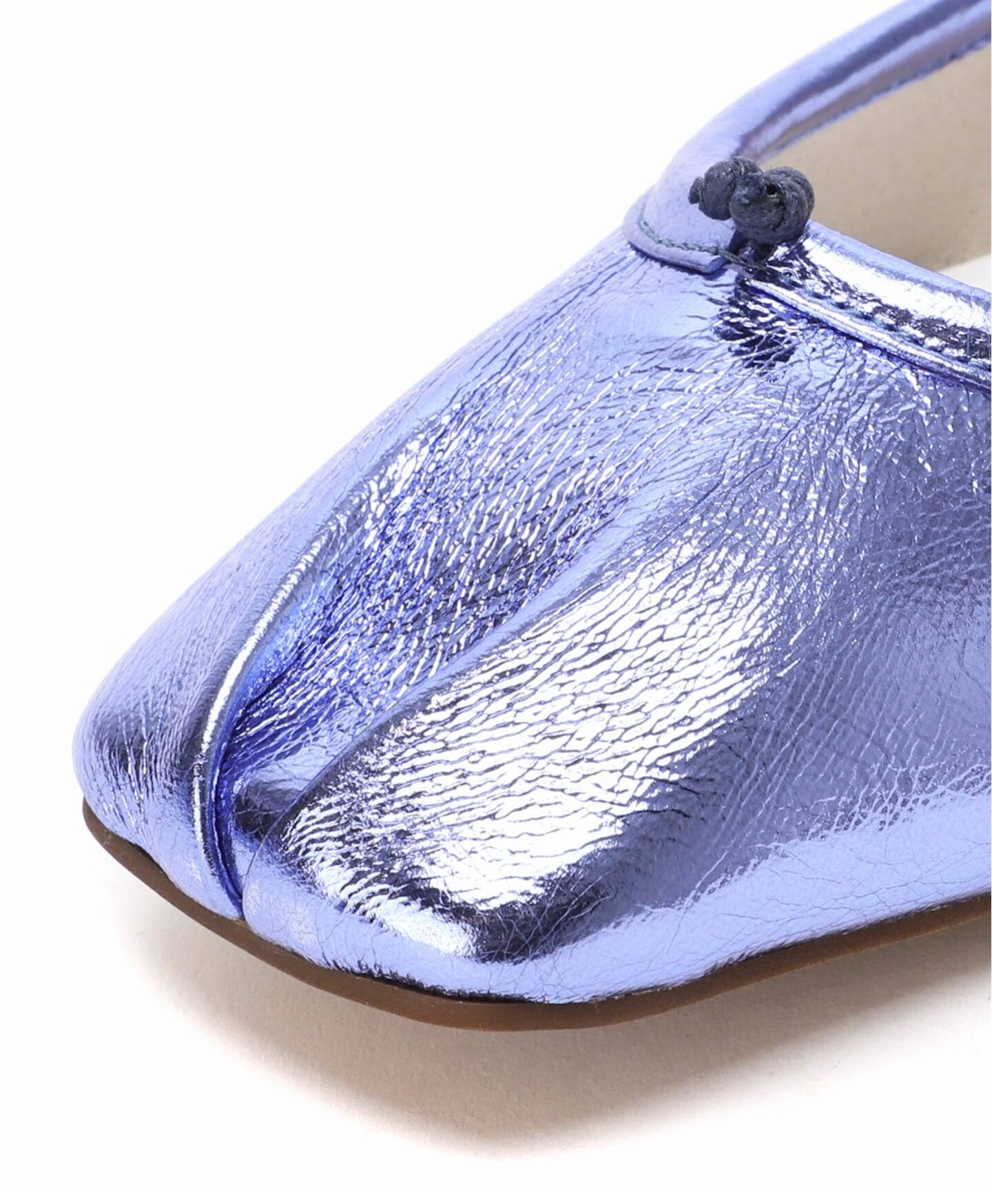 追加予約》GRISEレザースクエアプリーツフラット（フラットシューズ