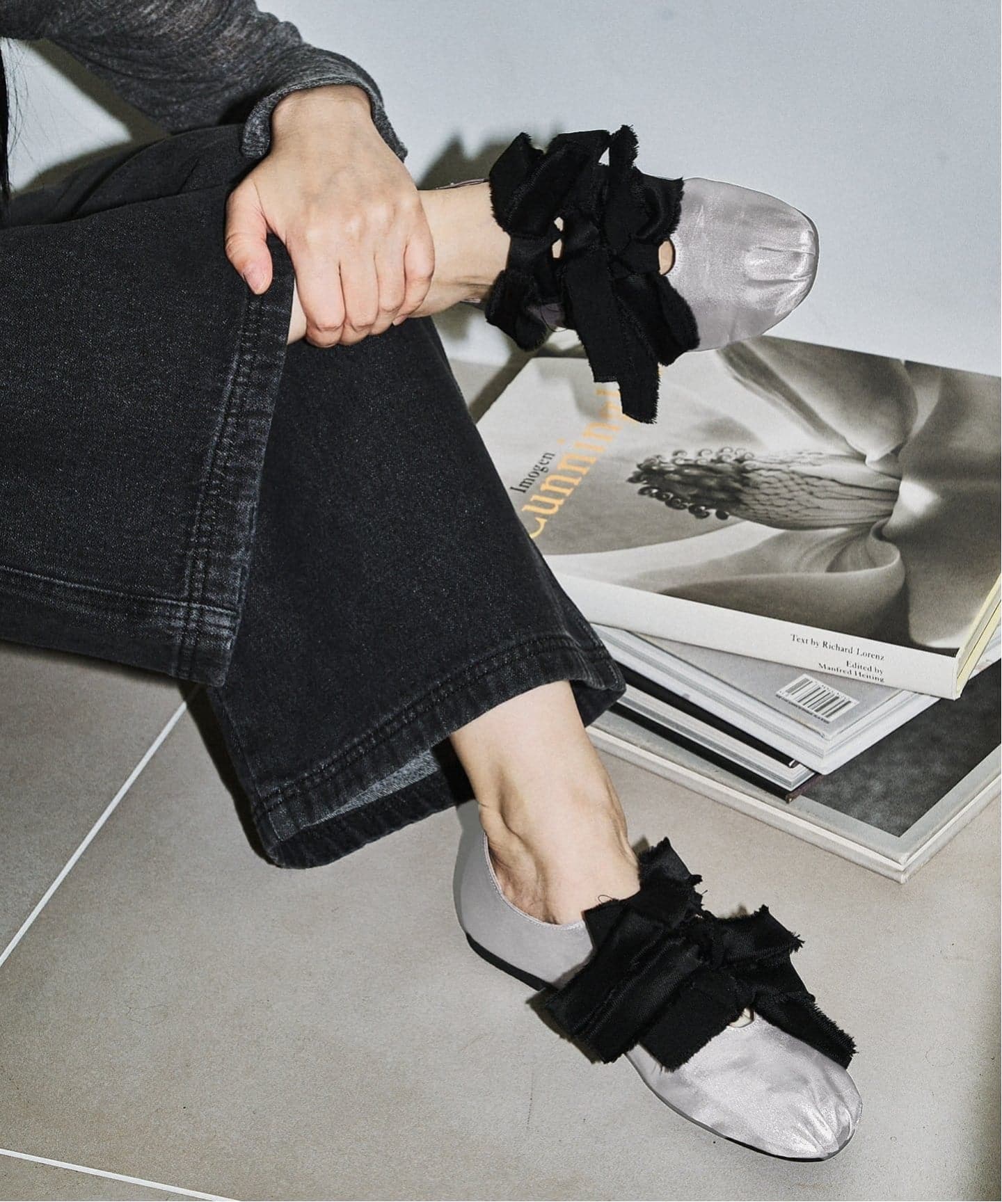 WEB+GRISE新宿店限定/追加予約》GRISEサテンリボンバレリーナ