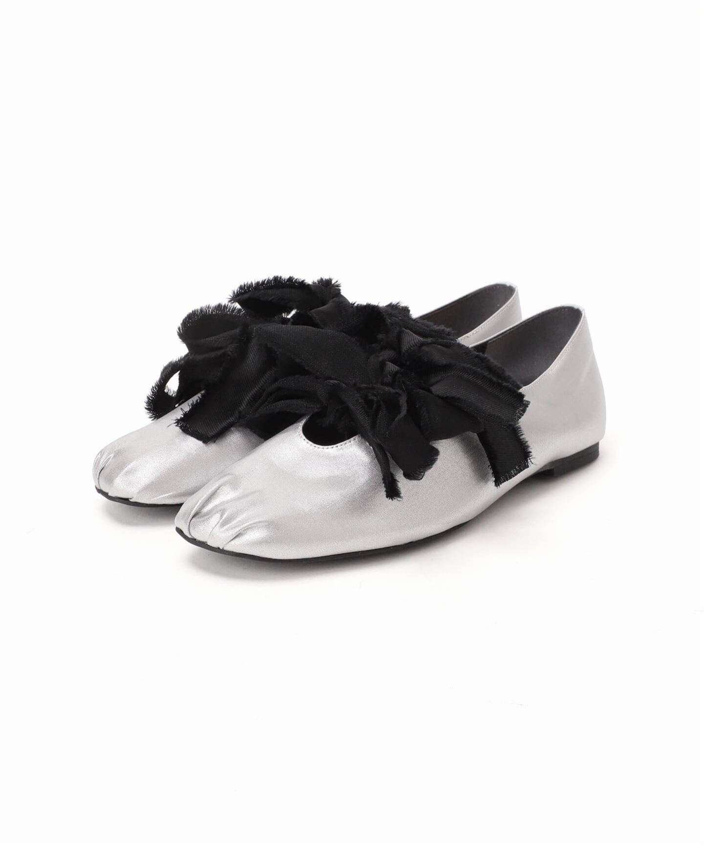 WEB+GRISE新宿店限定/追加》GRISEサテンリボンバレリーナ（フラット