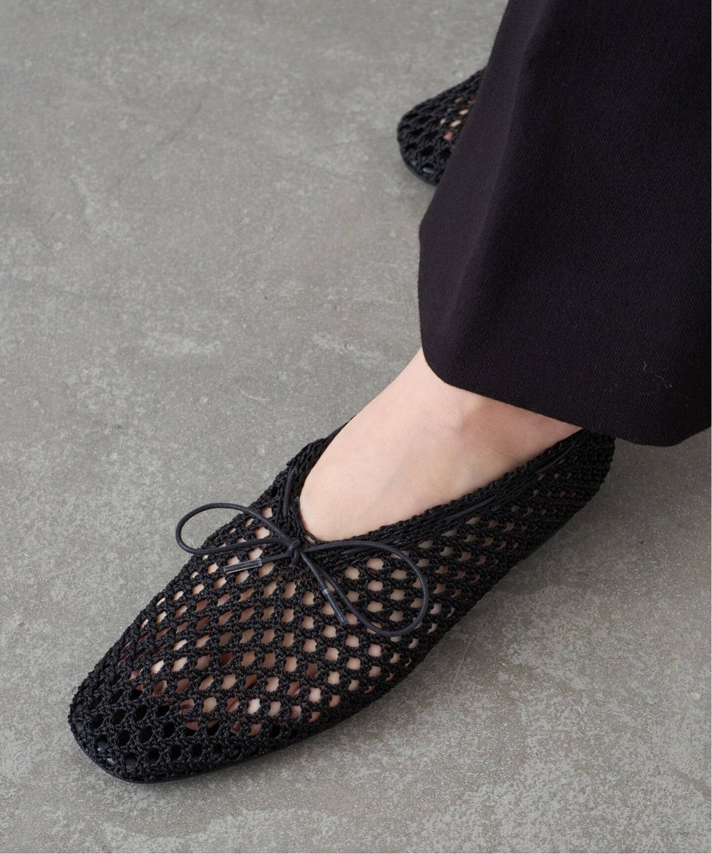 WEB+一部店舗限定》GRISE CORD MESHバレリーナ（バレエシューズ）｜LE