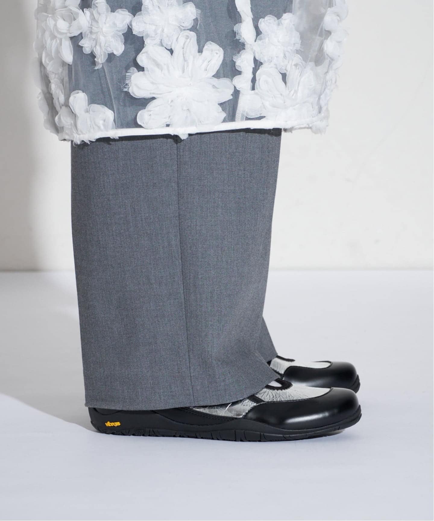 GRISE VIBRAM ダブルストラップバレリーナ（スニーカー）｜LE TALON