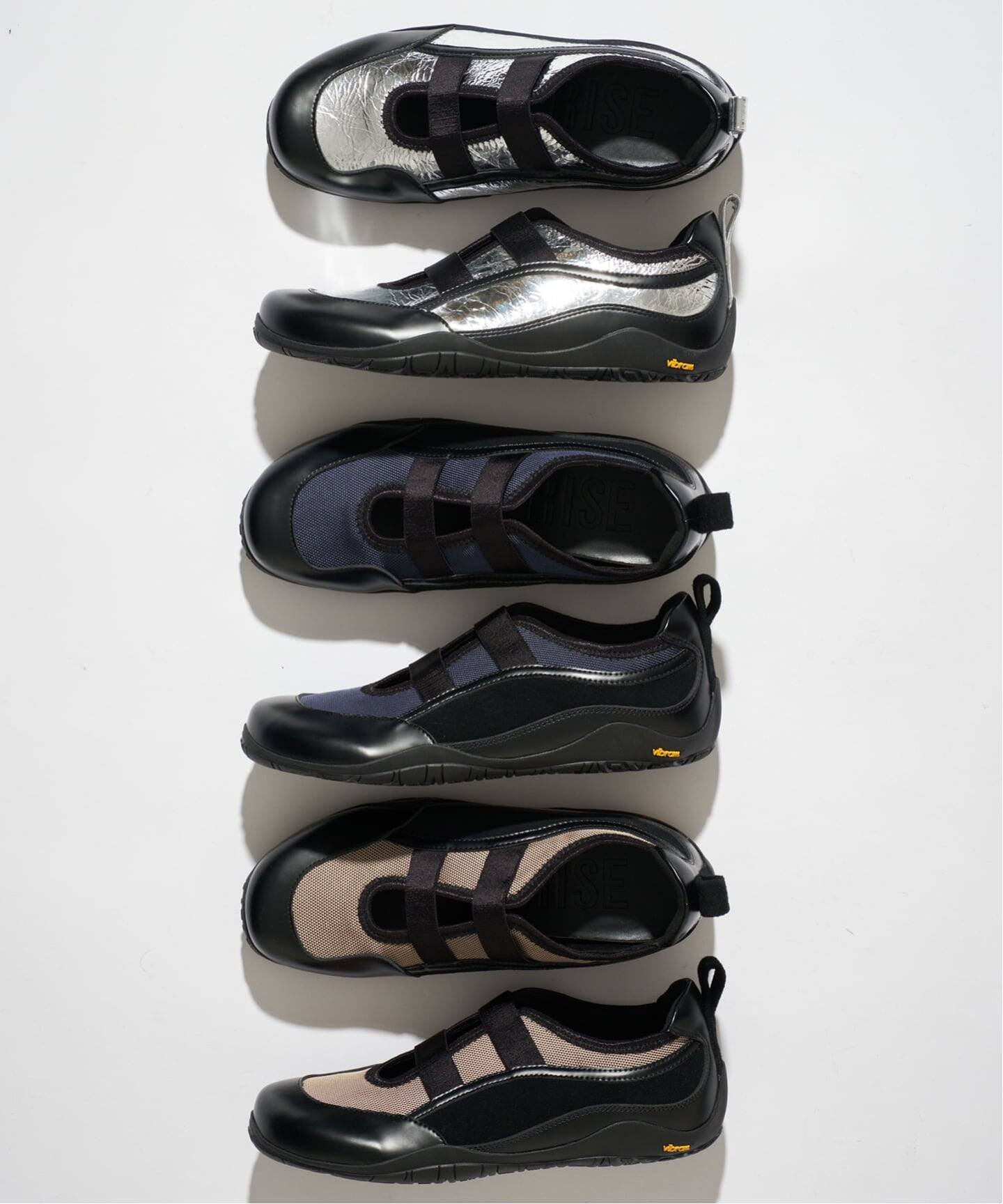 GRISE VIBRAM ダブルストラップバレリーナ（スニーカー）｜LE TALON