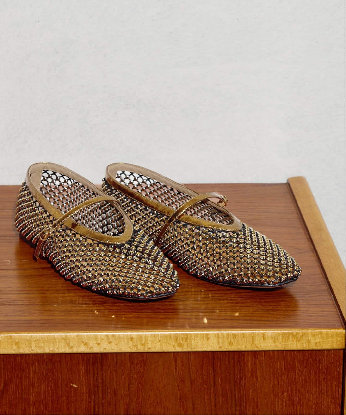 追加》GRISEビジューネットメリージェーン（フラットシューズ）｜GRISE