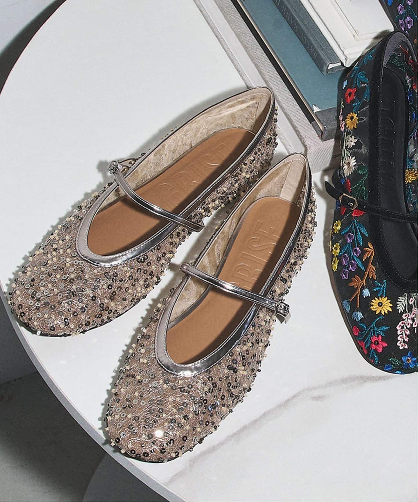 GRISEシアービーズメリージェーン（フラットシューズ）｜GRISE