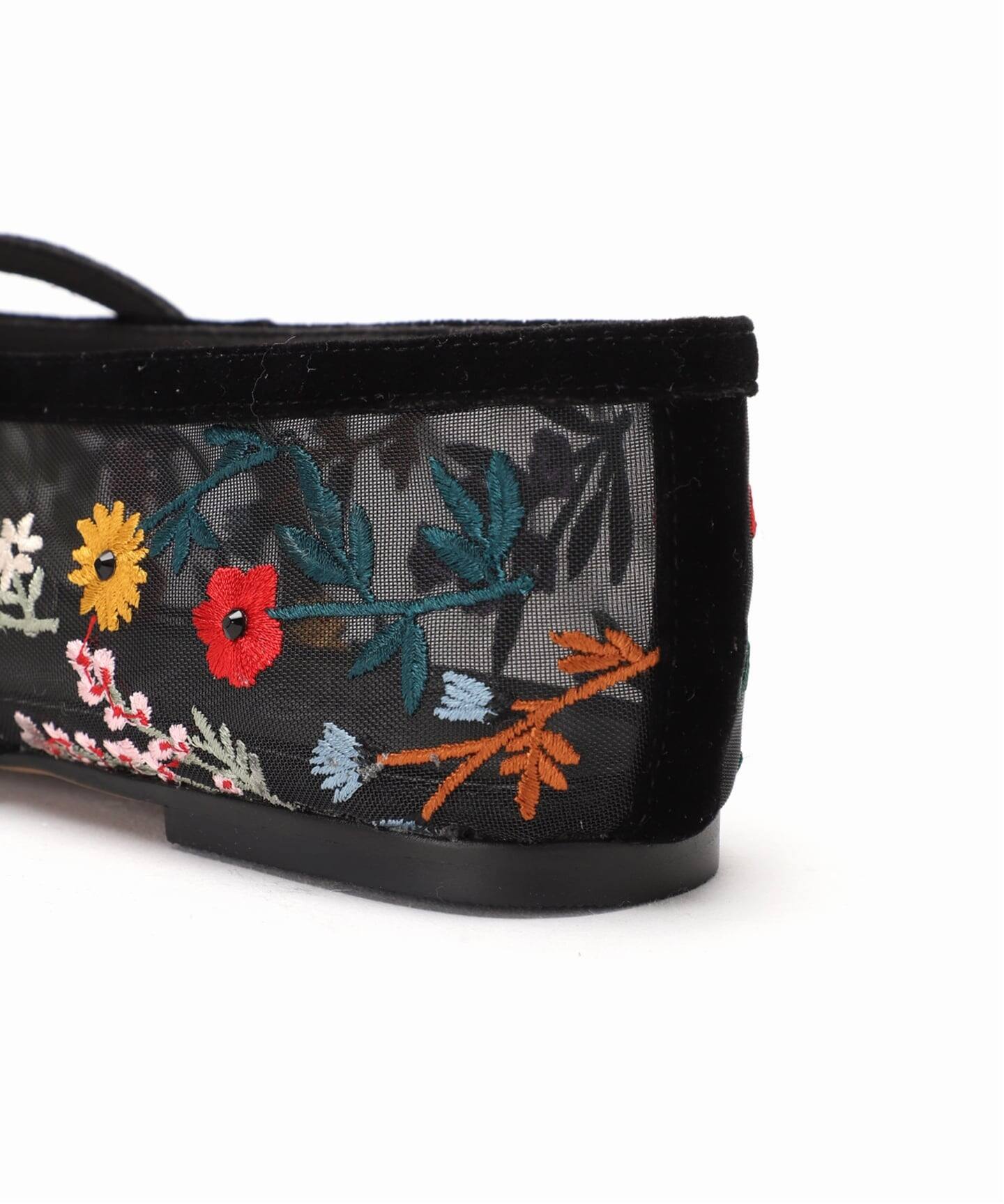 GRISEシアーEMBROIDERY メリージェーン（フラットシューズ）｜LE TALON