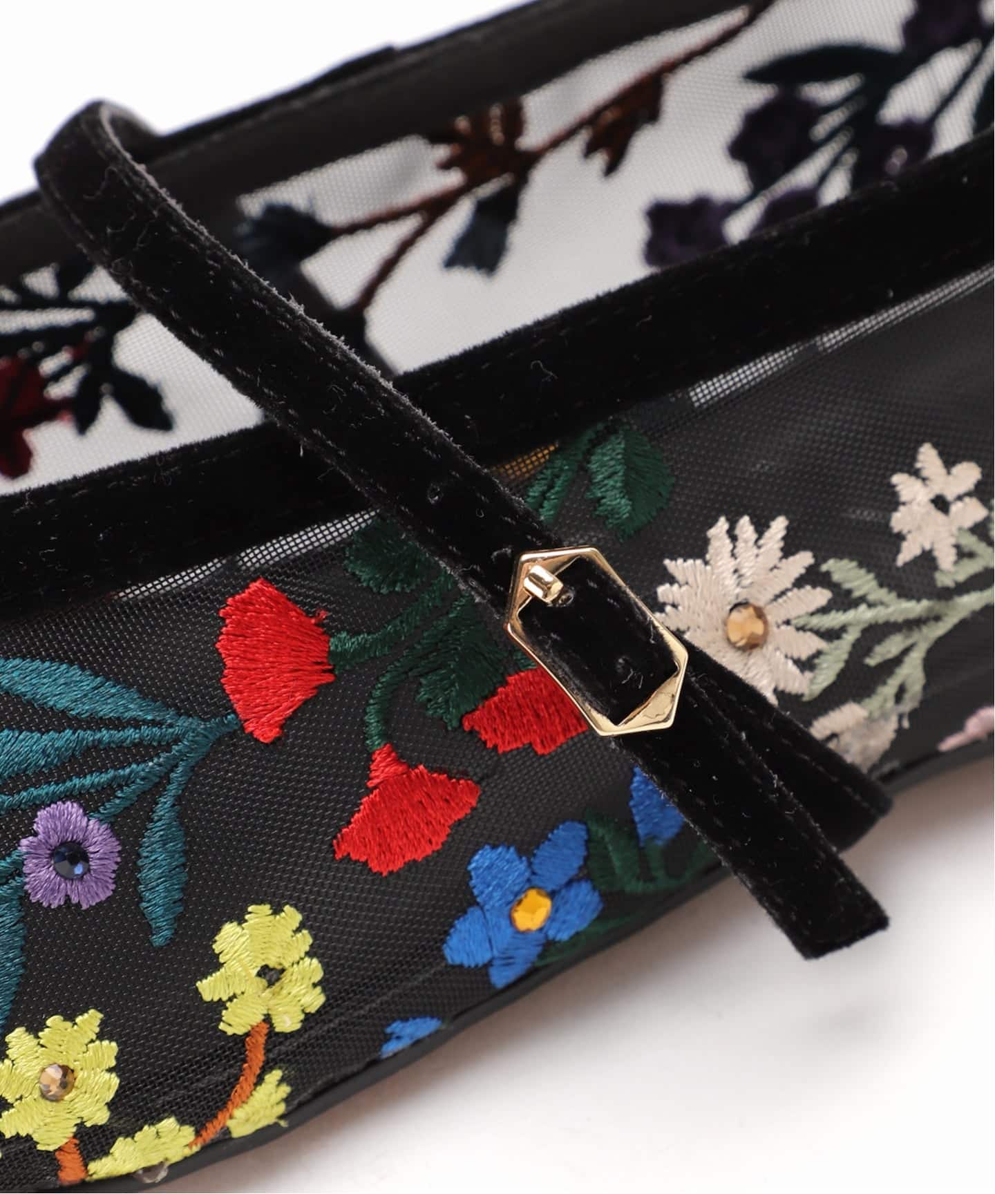 GRISEシアーEMBROIDERY メリージェーン（フラットシューズ）｜LE TALON