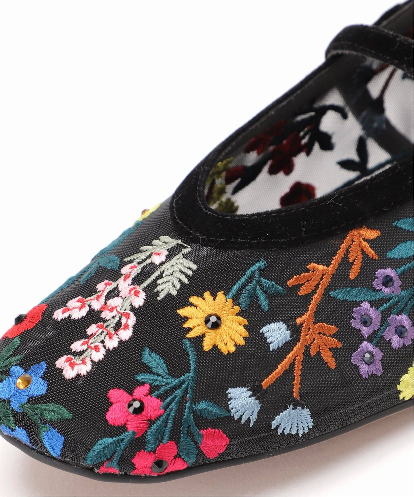 GRISEシアーEMBROIDERY メリージェーン（フラットシューズ）｜LE TALON