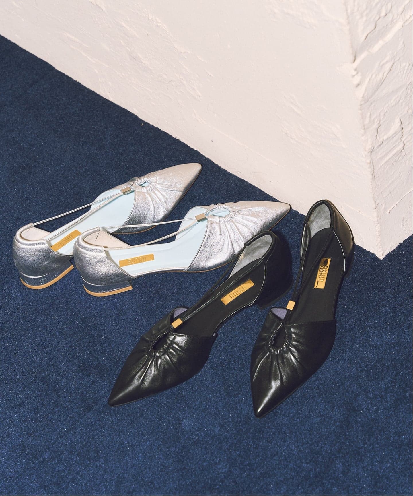 追加/WEB+一部店舗限定》GRISEレザーポインテッドギャザーセパレート