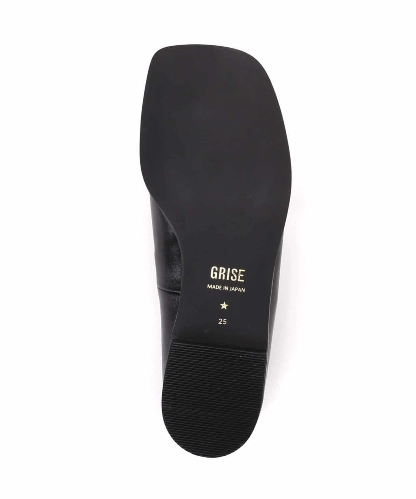 追加予約3/WEB+一部店舗限定》GRISEレザーオープントゥトングフラット