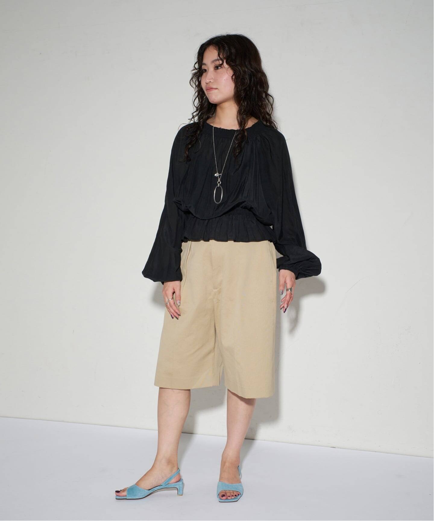 WEB+一部店舗限定》MIDORI UEEDA×GRISE4cmレザースクエアスエード