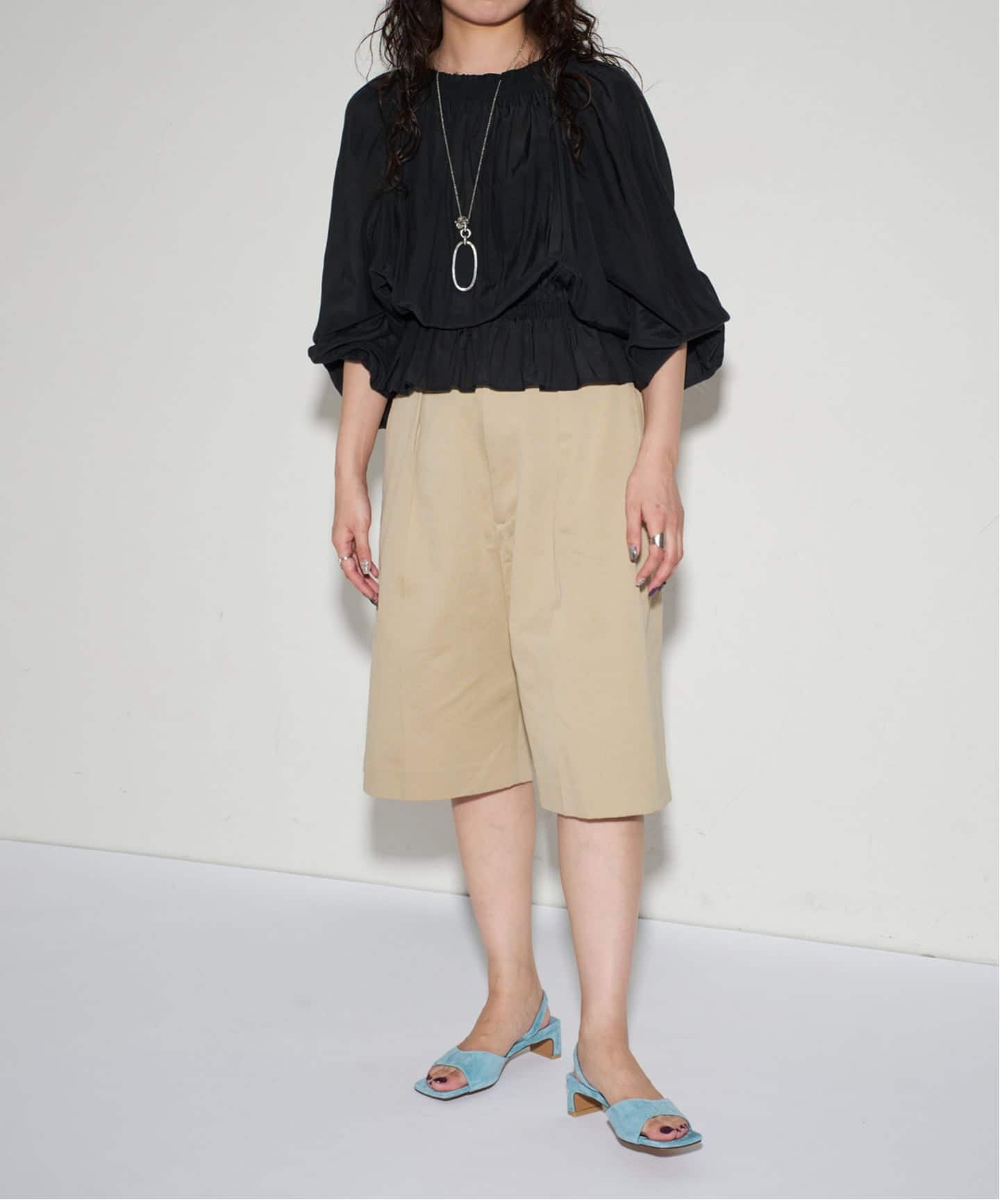 WEB+一部店舗限定》MIDORI UEEDA×GRISE4cmレザースクエアスエード
