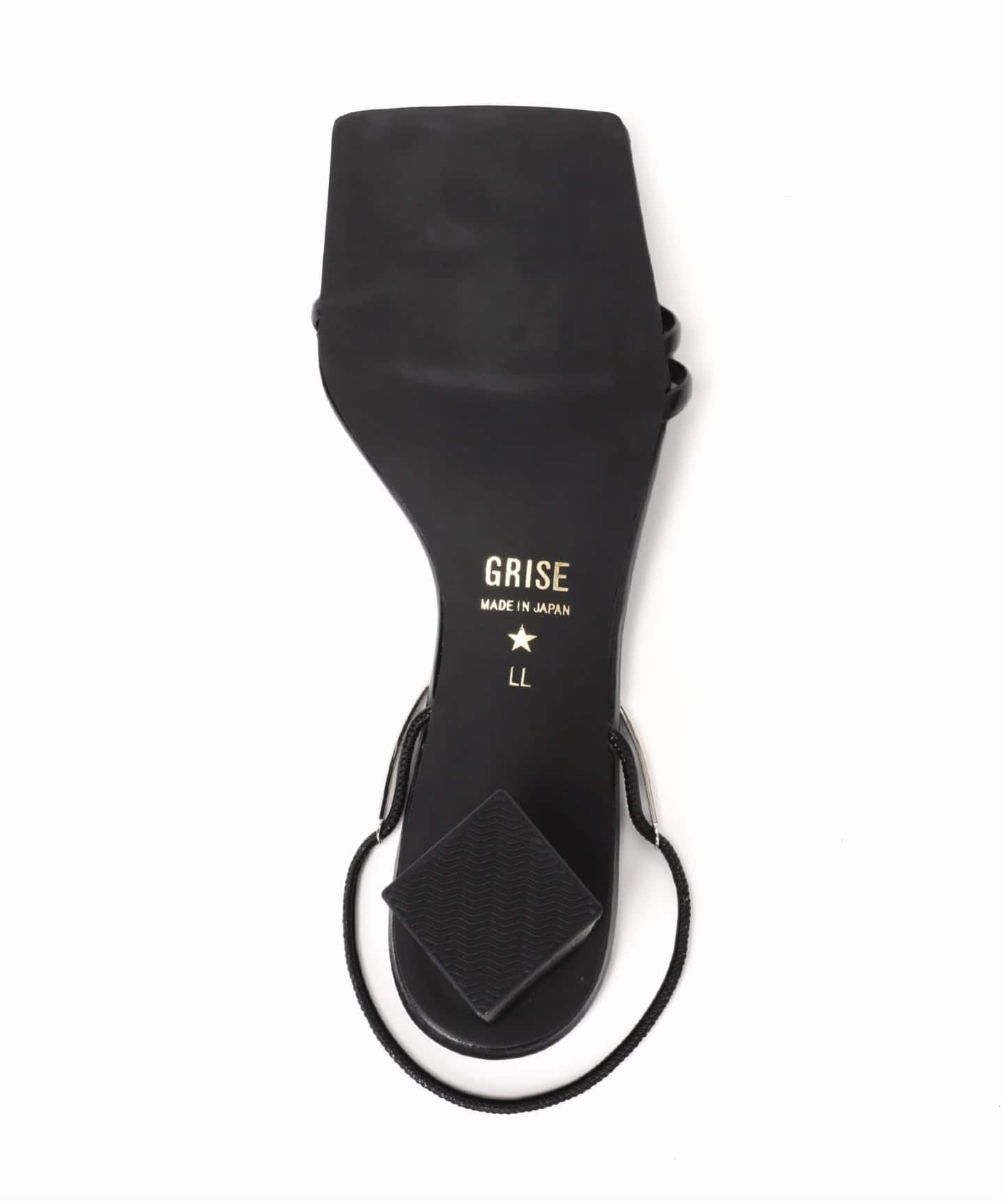 WEB+一部店舗限定》GRISE3.5cmメタルアンクルストラップサンダル