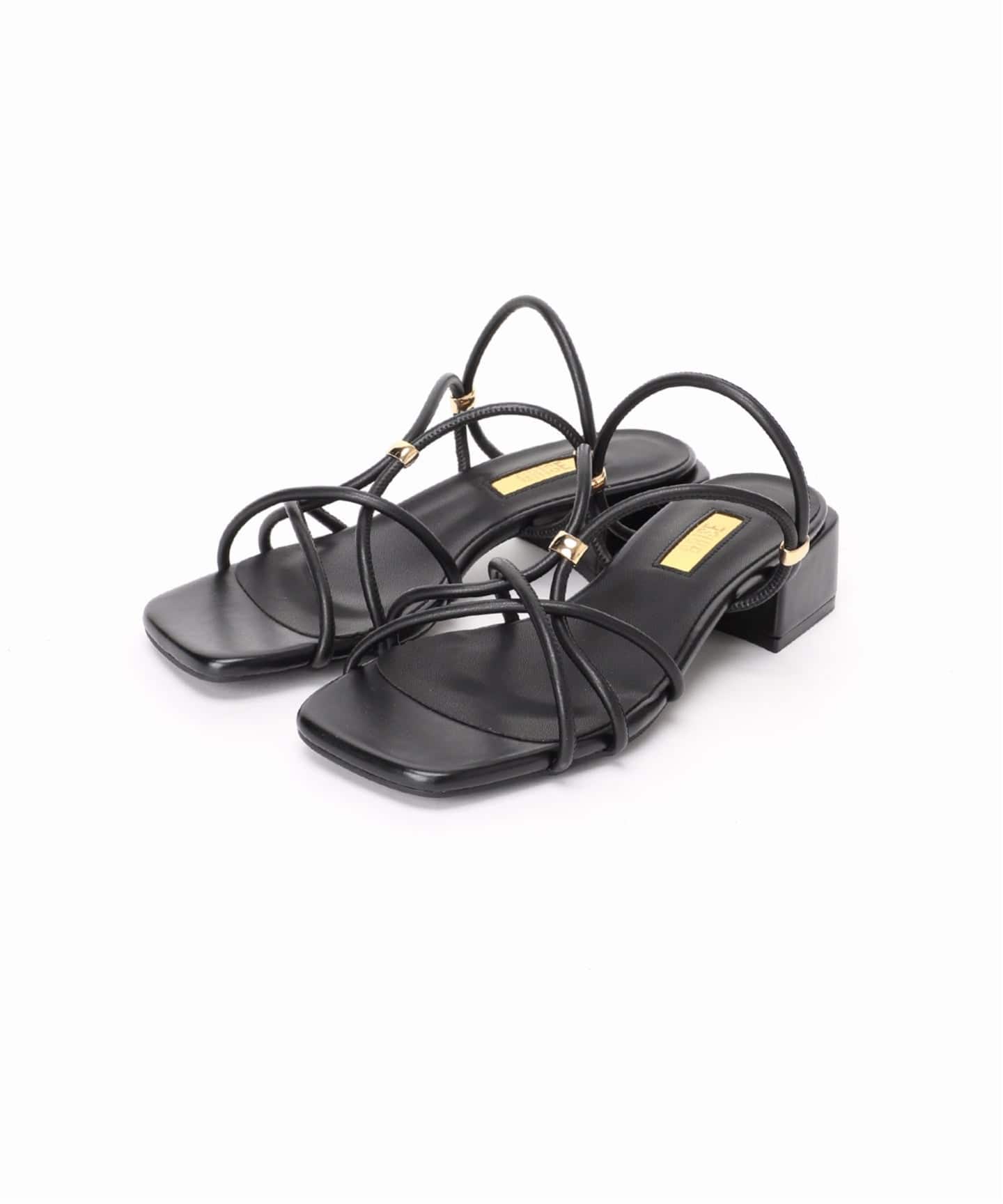 追加/WEB+一部店舗限定》GRISE3.5cmクロスメタルストリングサンダル