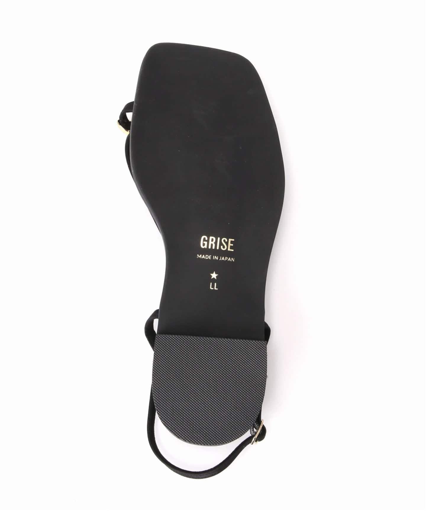 追加2/WEB+一部店舗限定》GRISEメタルリングクロストングサンダル