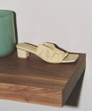 《追加予約》GRISE4cmスクエアシアーミュールサンダル