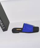 GRISE LEATHER SLIDE サンダル