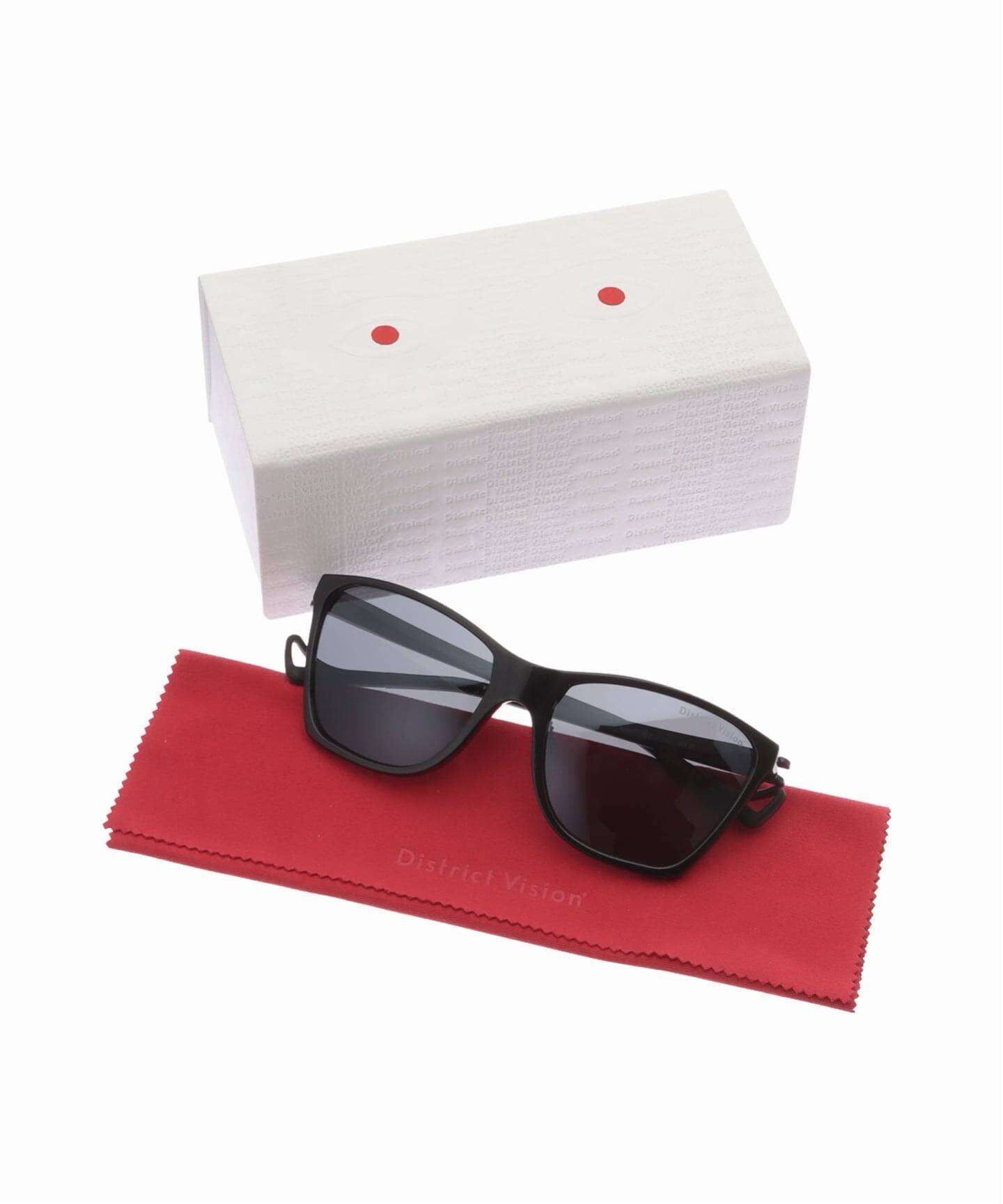 District Vision Keiichi Metallic Black/D+ Onyx Mirror Sunglasses