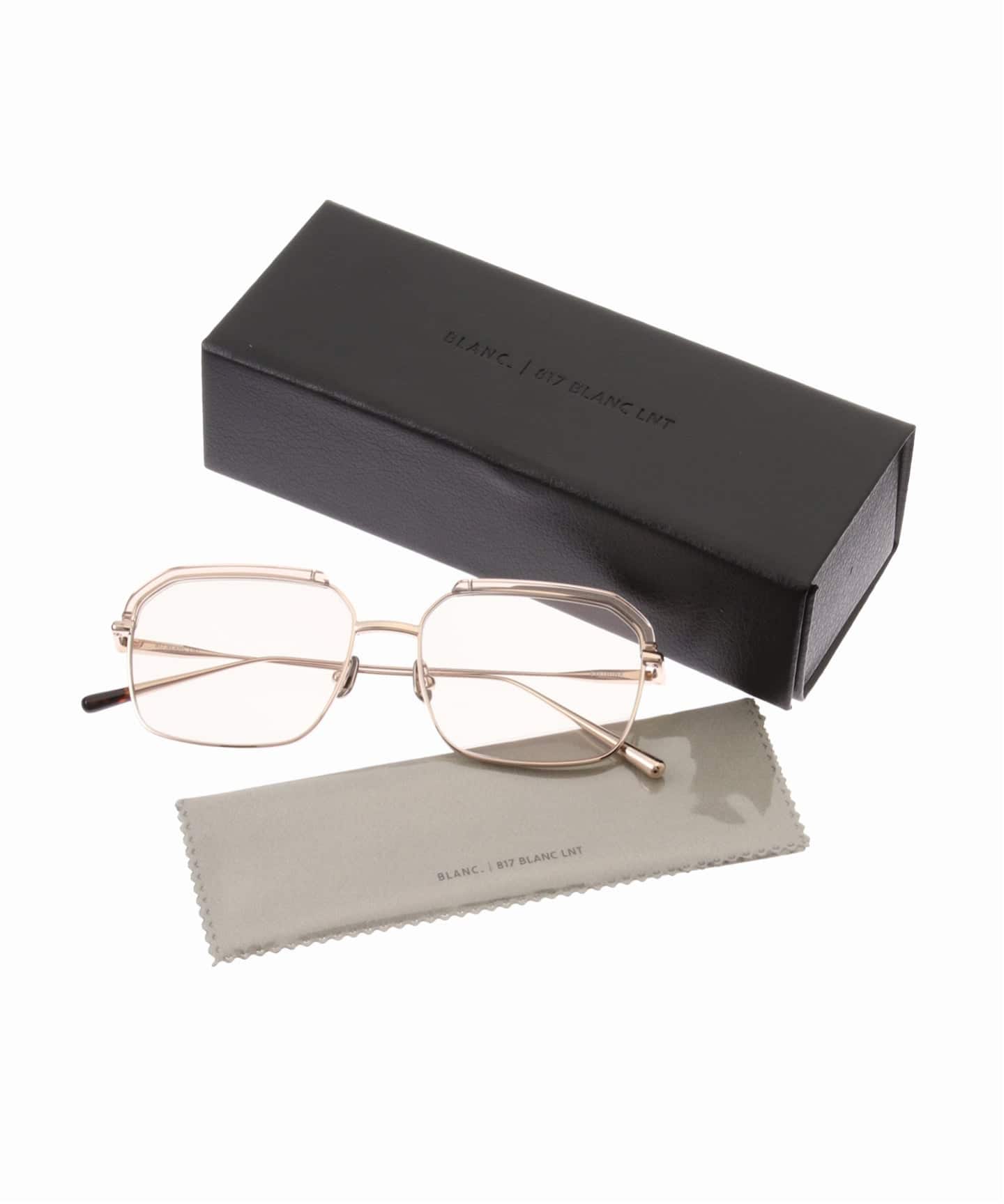 BLANC.. BE005-PC W GOLD - CLR BRN / L.BRN Sunglasses（サングラス