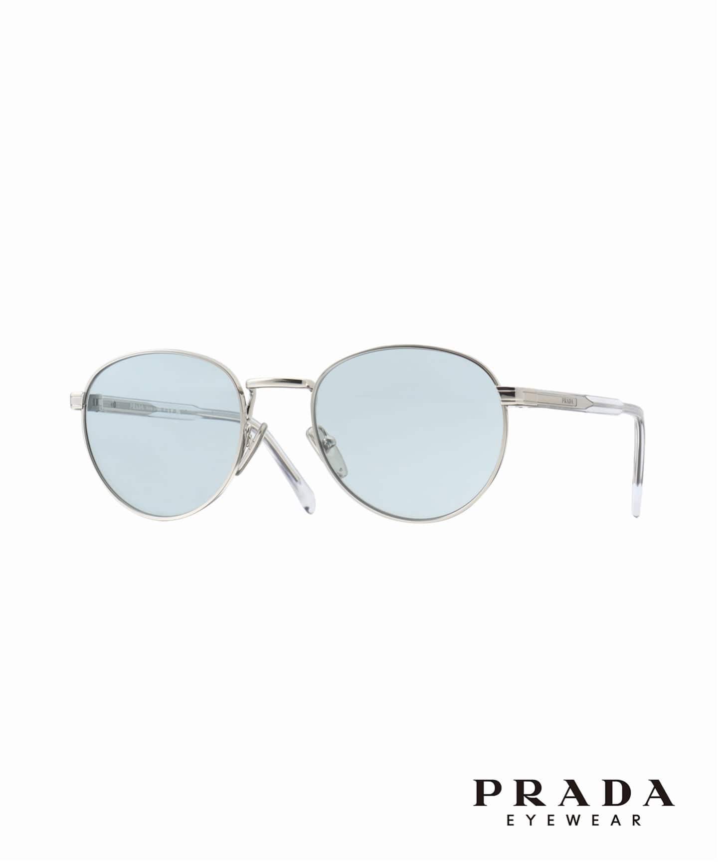 PRADA シルバークリアサングラス ケース付き PRADA B51S1BC40N53 Sunglasses（サングラス）｜EYETHINK（アイシンク
