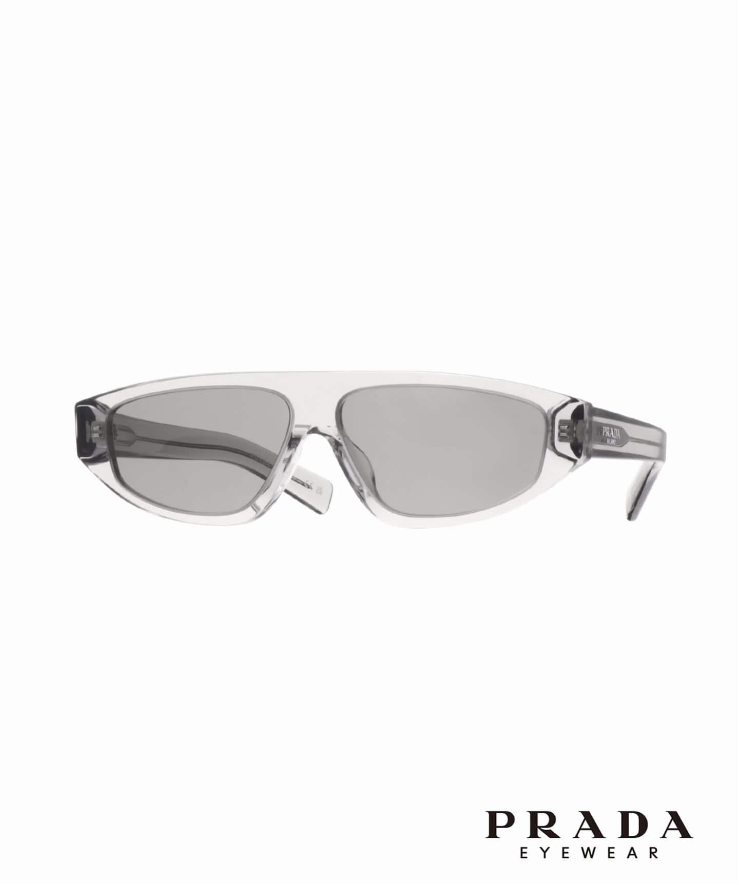 新品未使用！PRADA オーバーサイズサングラス 51S グレー PRADA C02SF10J80Q58 Sunglasses（サングラス）｜EYETHINK（アイシンク